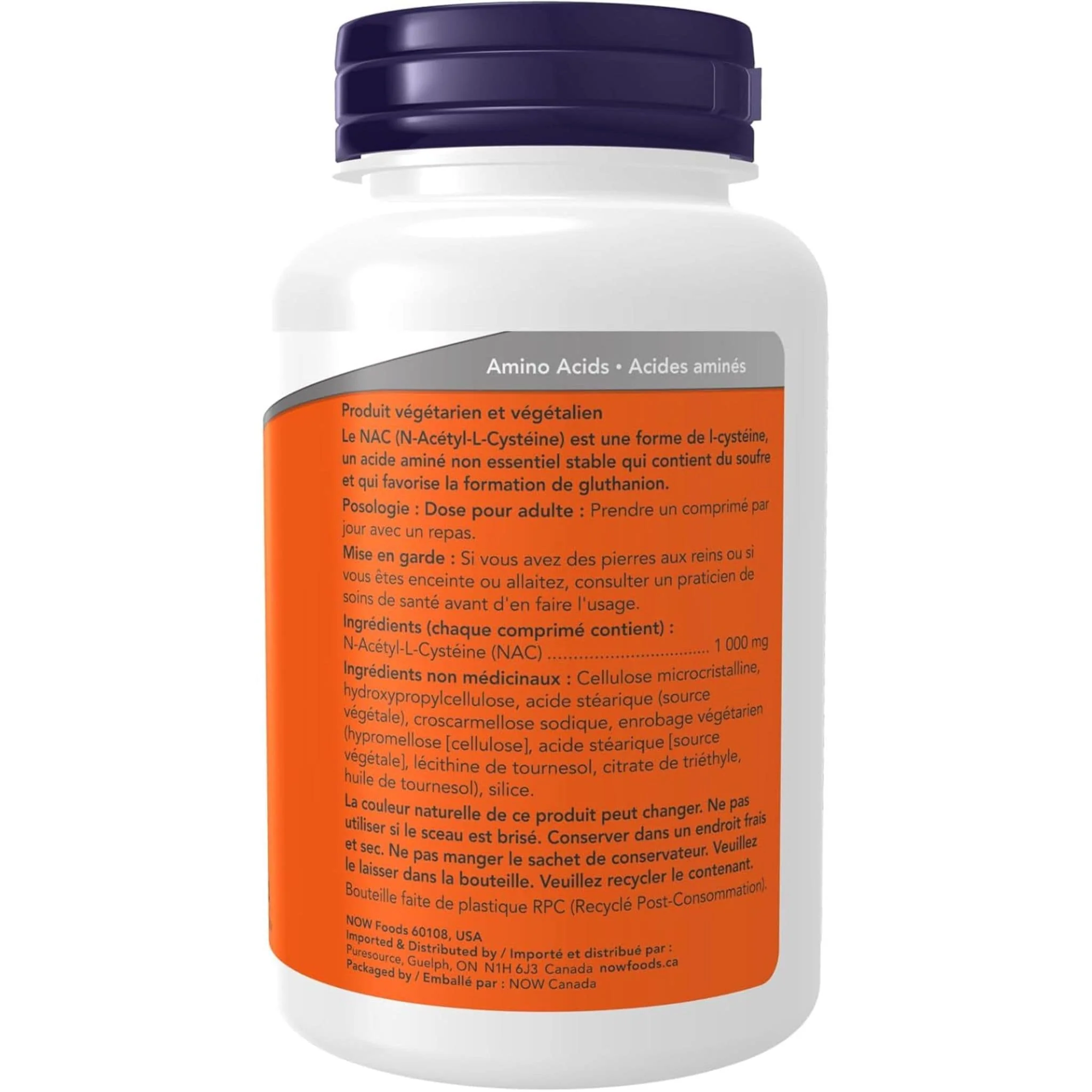 NOW NAC 1000mg, Extra Strength, 120 Tablets - Image 3
