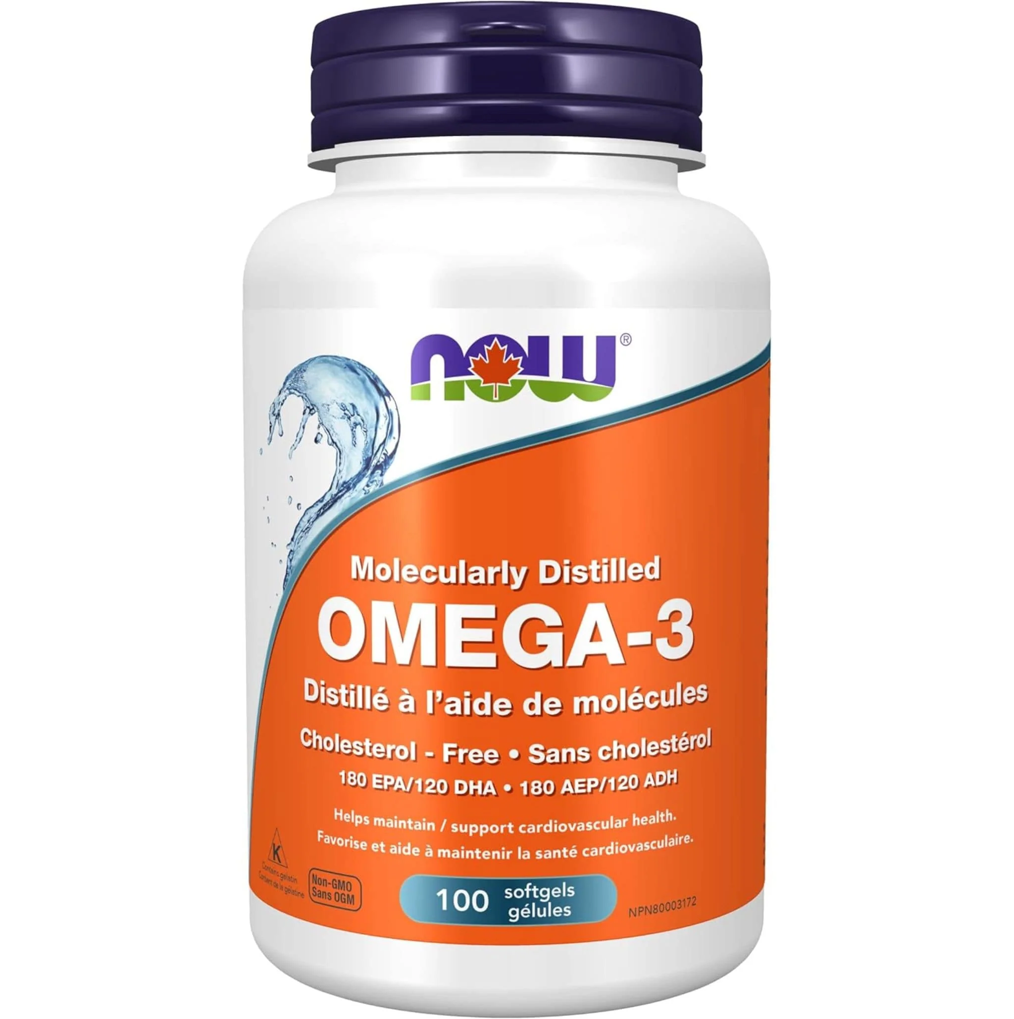 NOW Omega-3 1000mg Concentrated Fish Oil Softgels