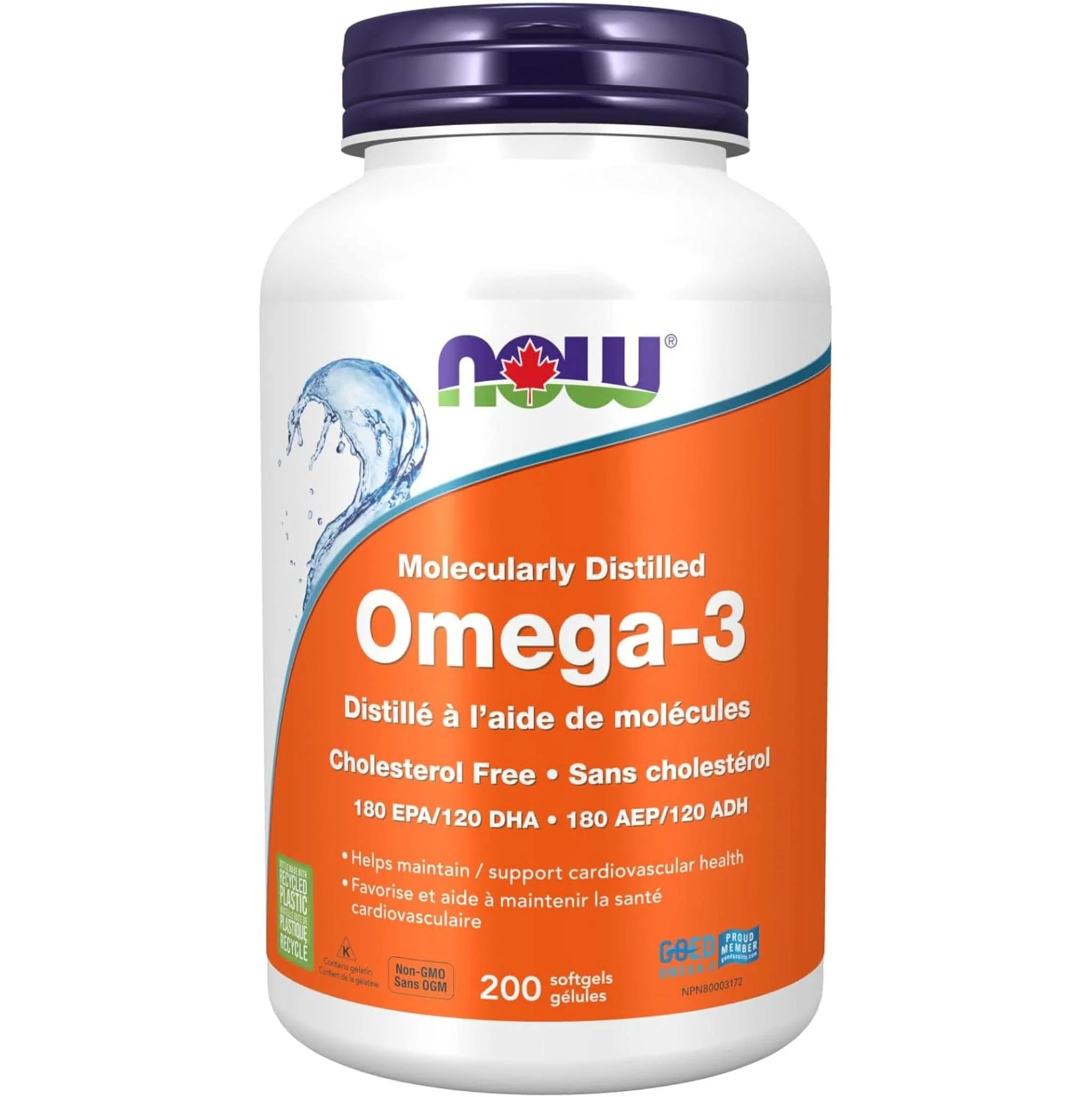 NOW Omega-3 1000mg Concentrated Fish Oil Softgels - Image 3