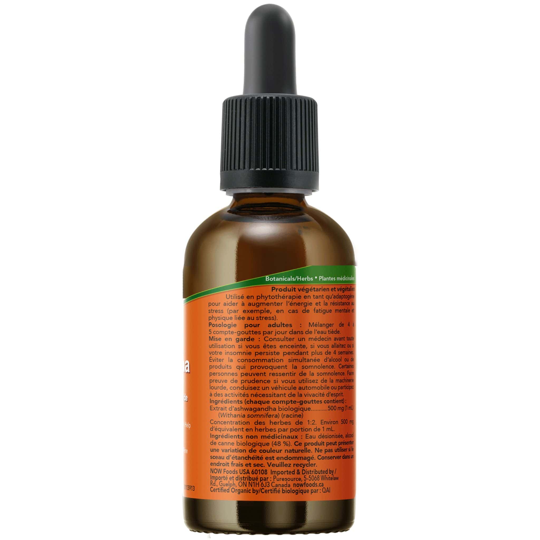 NOW Organic Ashwagandha Liquid Extract, 59ml - Image 4