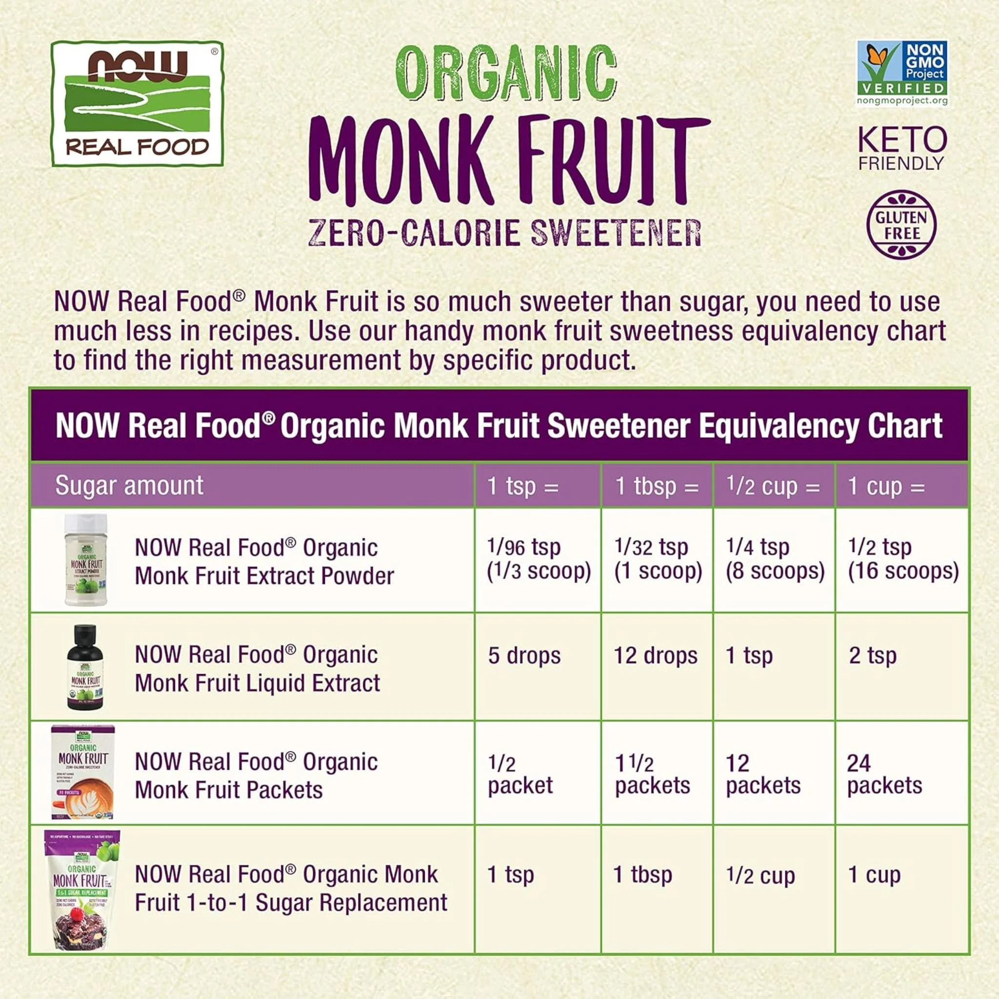 NOW Organic Monk Fruit Liquid Sweetener - Image 6