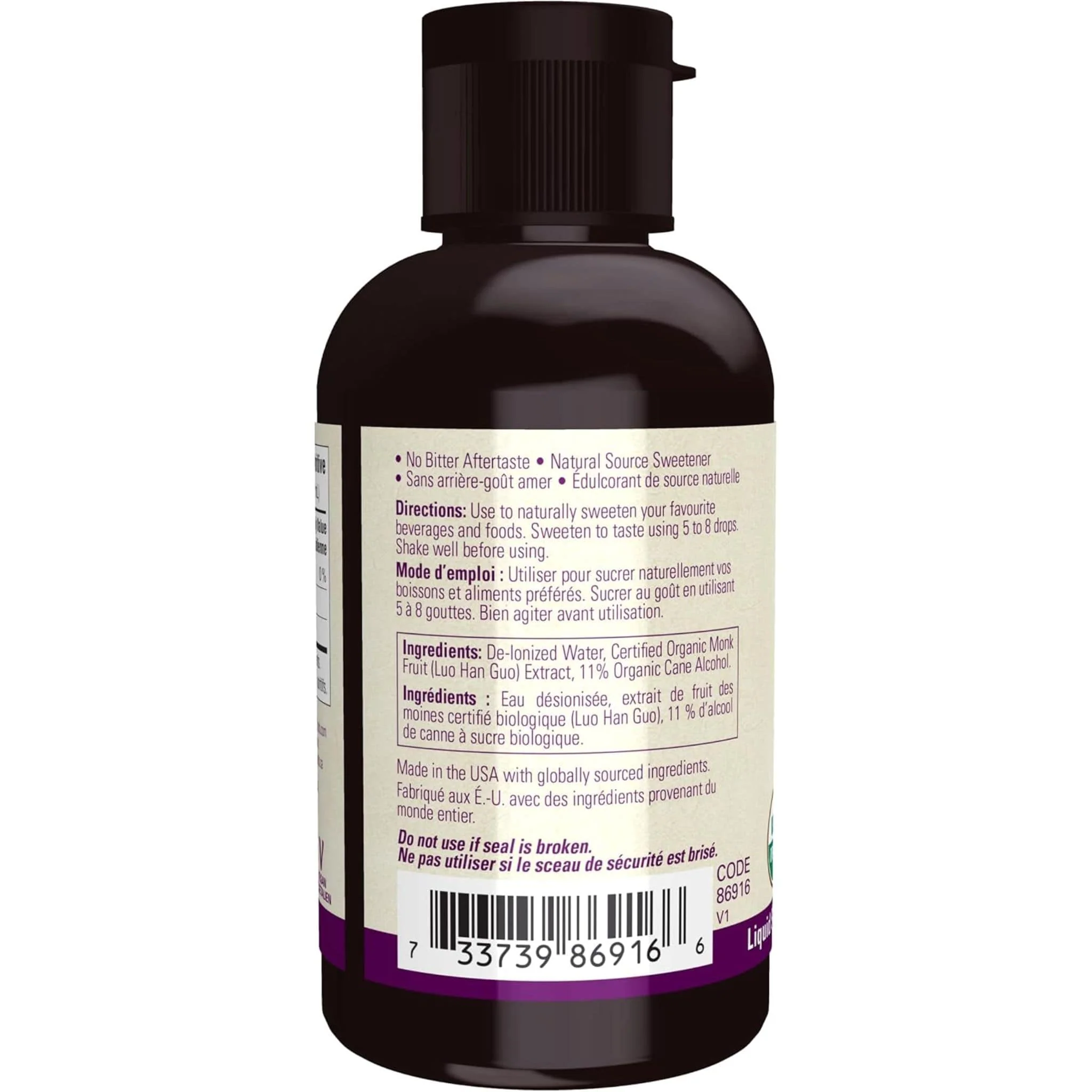 NOW Organic Monk Fruit Liquid Sweetener - Image 9