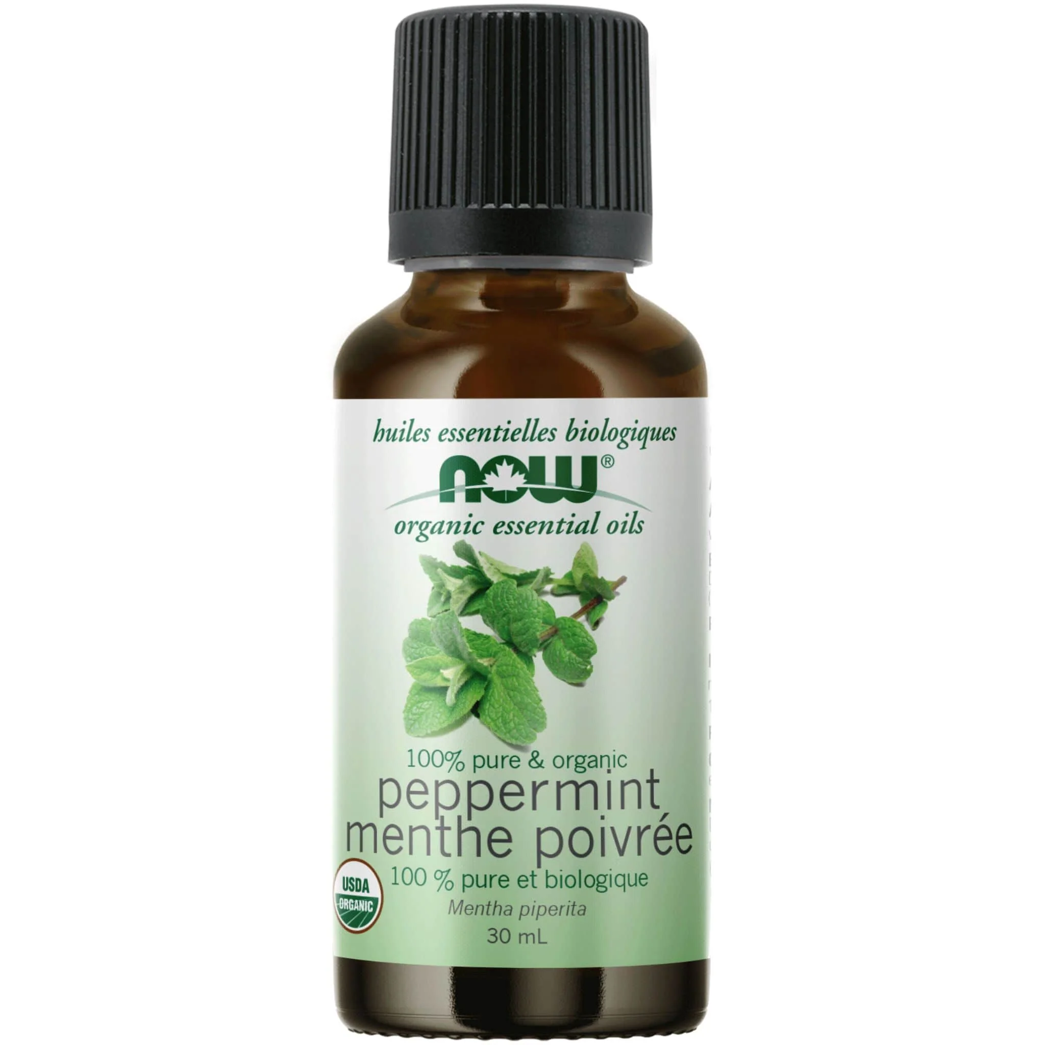 NOW Organic Peppermint Oil (Aromatherapy), 100% Pure, 30ml - Image 2