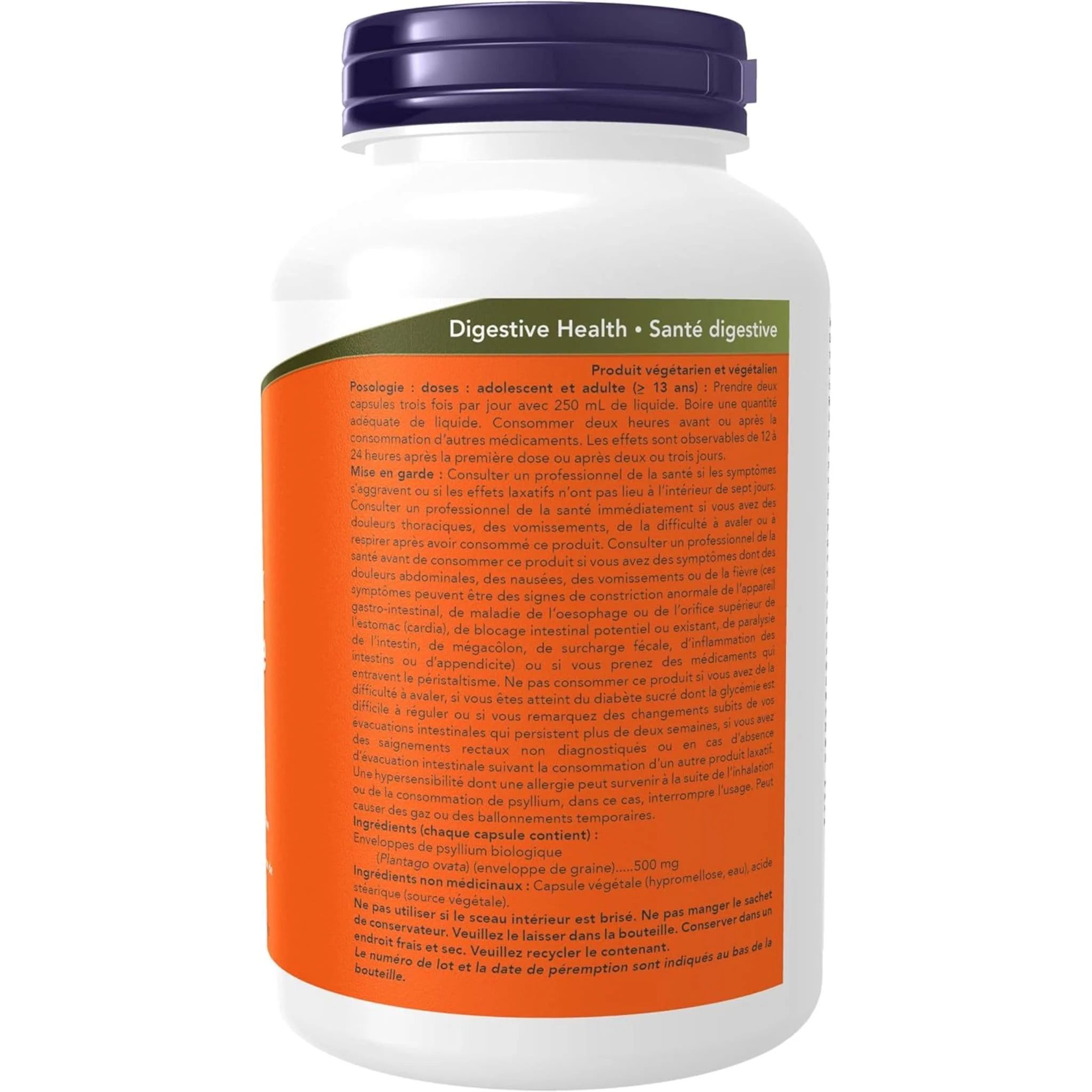 NOW Psyllium Husk Caps 500mg - Image 7