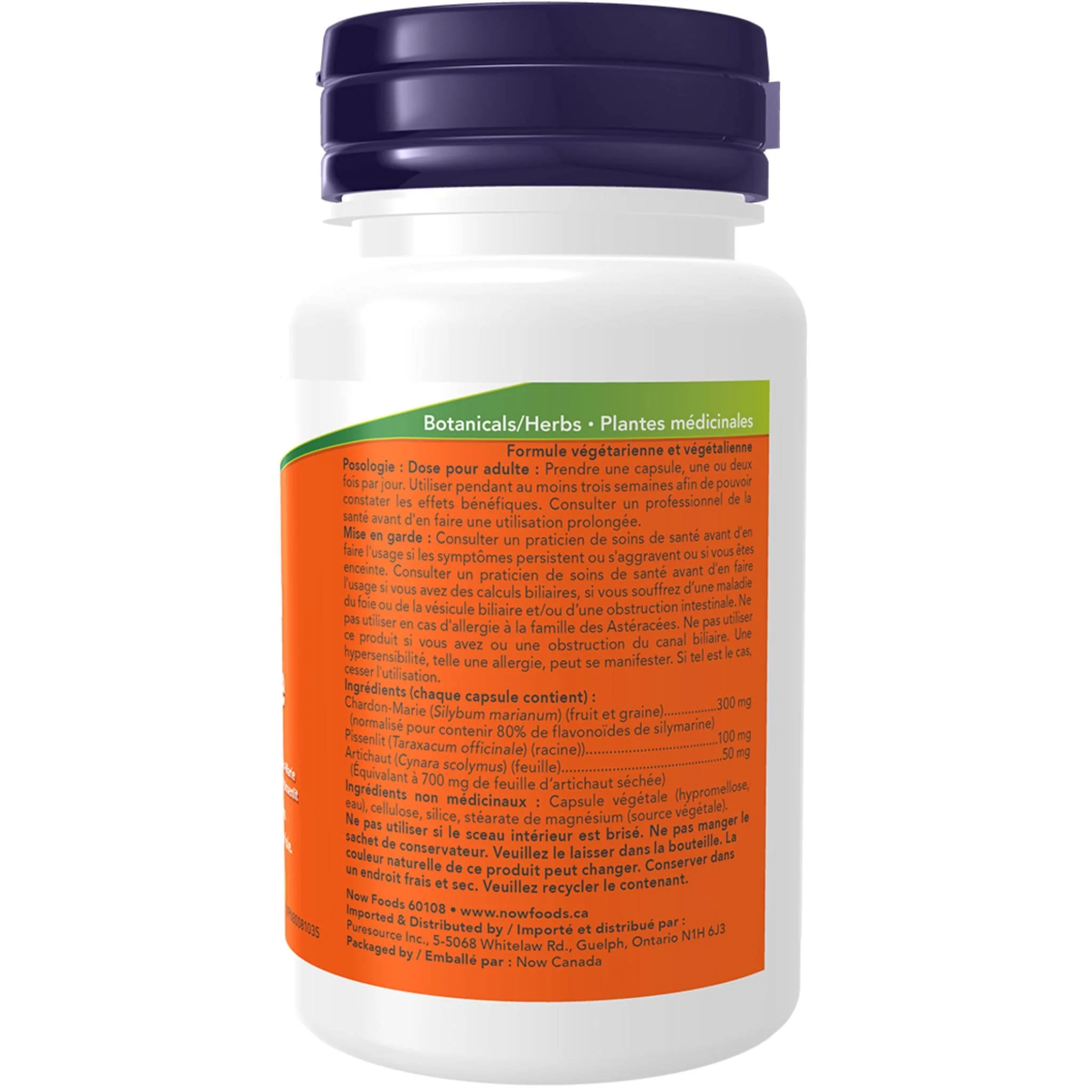 NOW Silymarin with Artichoke & Dandelion, 50 Vcaps - Image 3