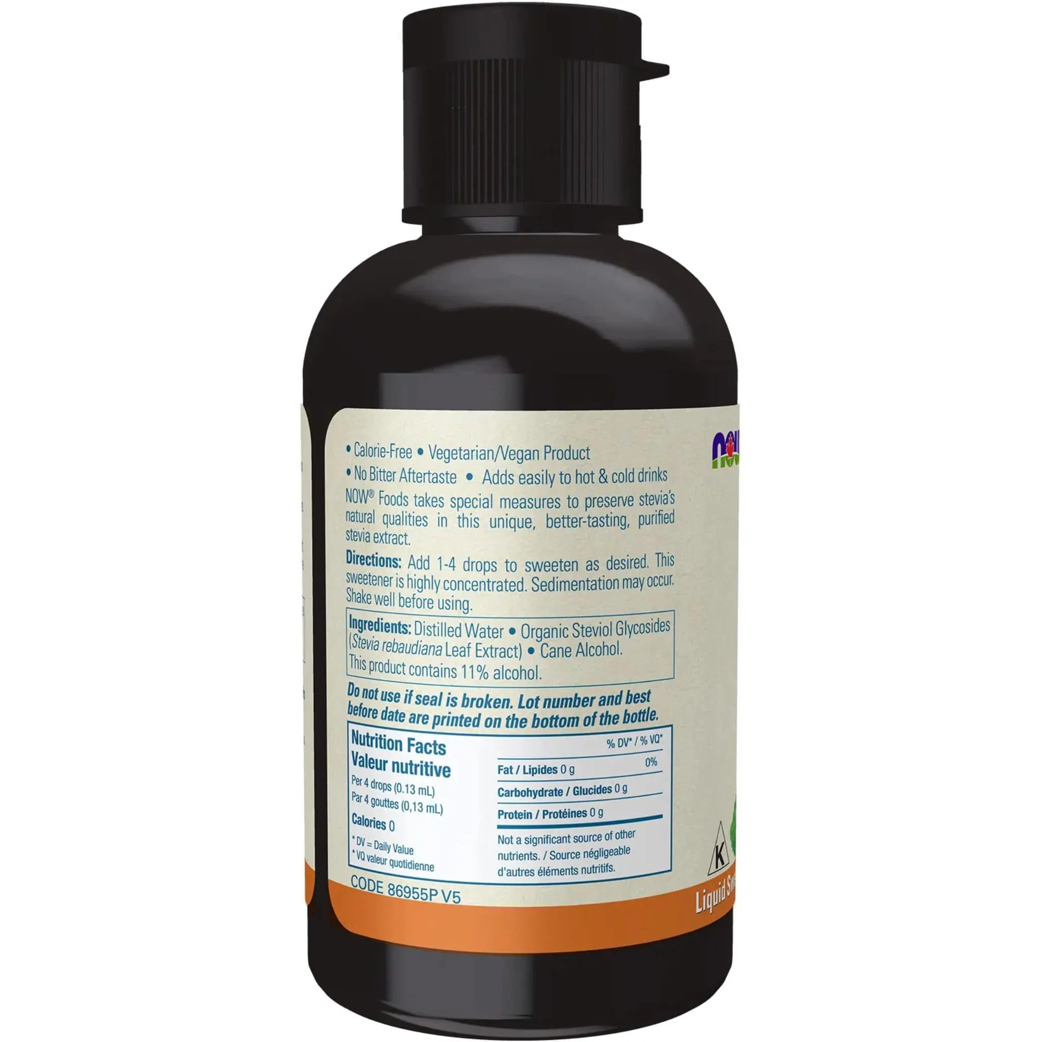 NOW Stevia Extract Liquid Drops, Non-Bitter Aftertaste, Zero Calories, 100% Pure Concentrated Stevia Liquid - Image 4