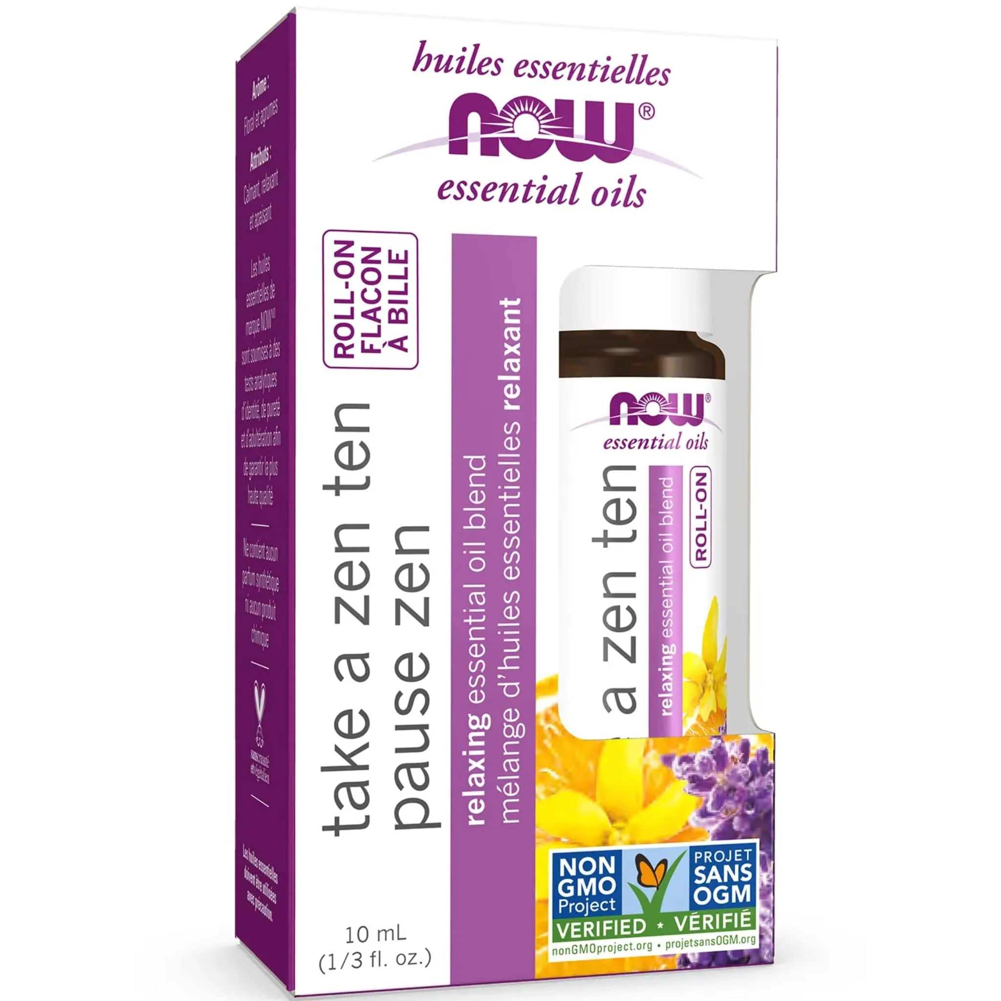 NOW Take a Zen Ten Essential Oil Blend Roll-On, 10ml