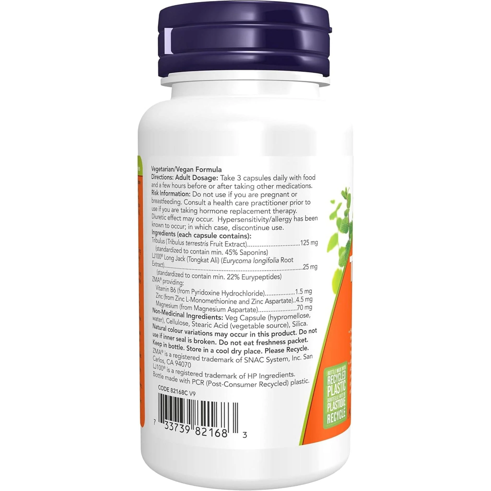 NOW TribuJack 100 with Longjack & ZMA (Male Performance Formula) - Image 3
