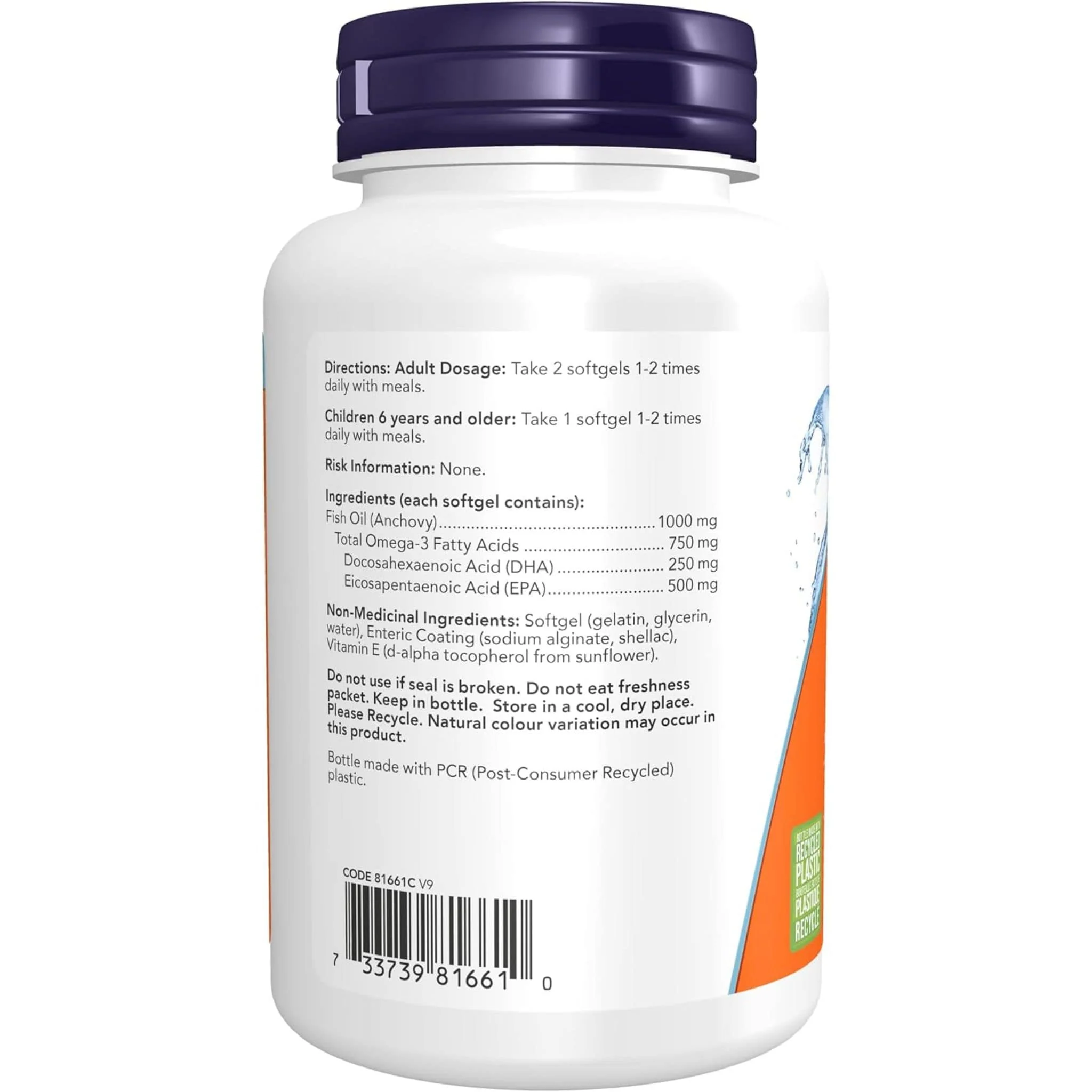 NOW Ultra Omega-3, 1000mg, 500EPA/250DHA - Image 3