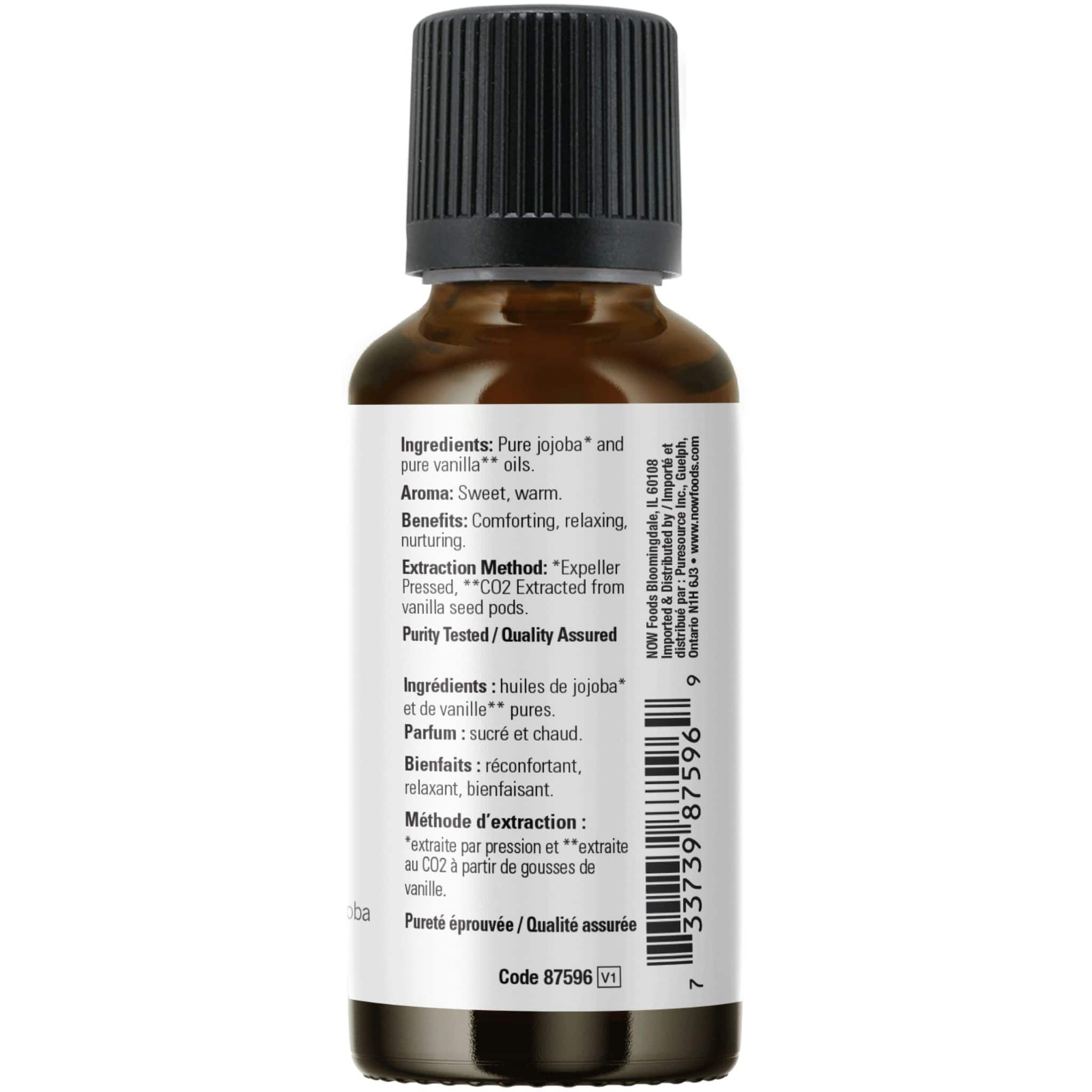 NOW Vanilla (1%) Oil Blend with Jojoba (Aromatherapy), 100% Pure, 30ml - Image 4