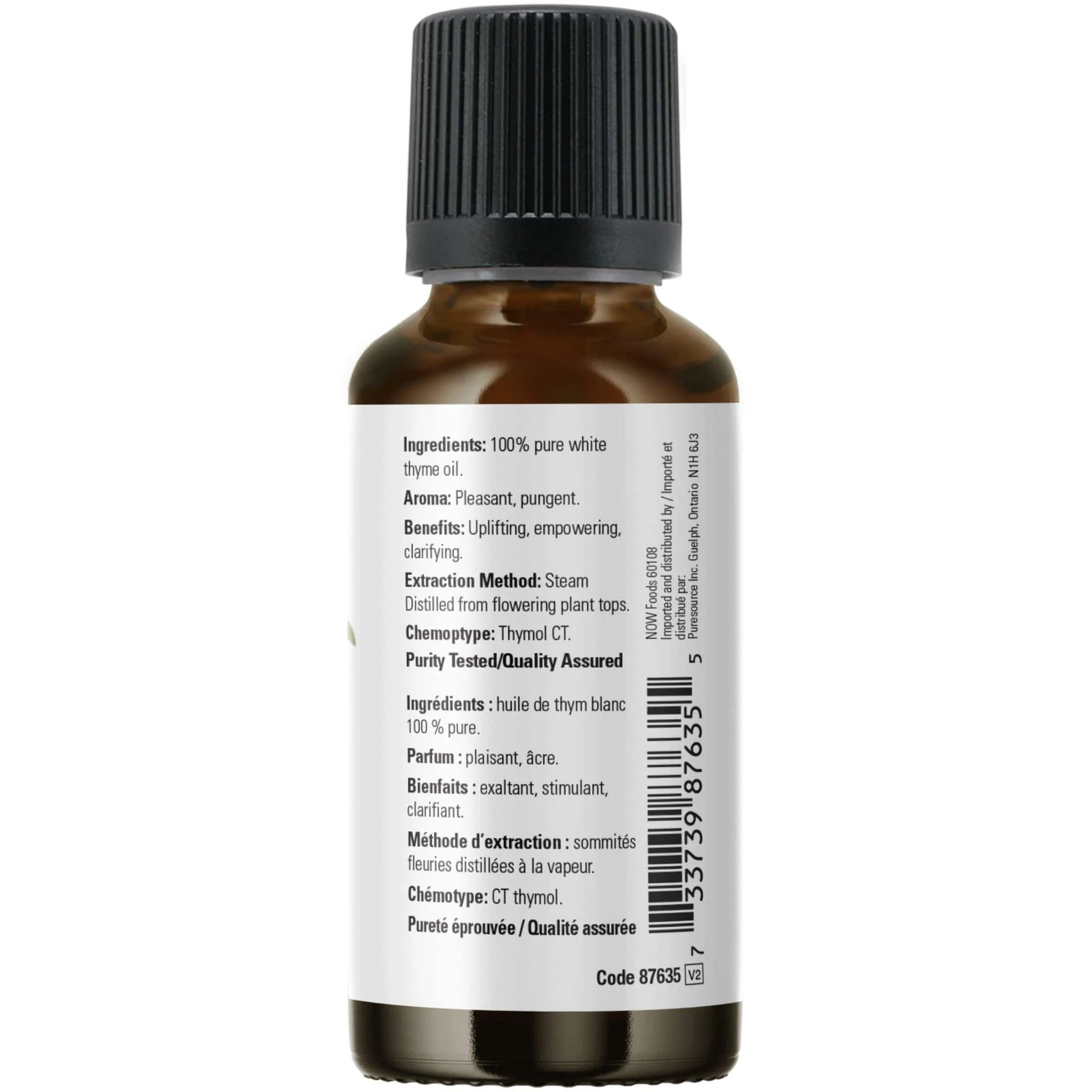 NOW White Thyme Oil (Aromatherapy), 30ml - Image 4