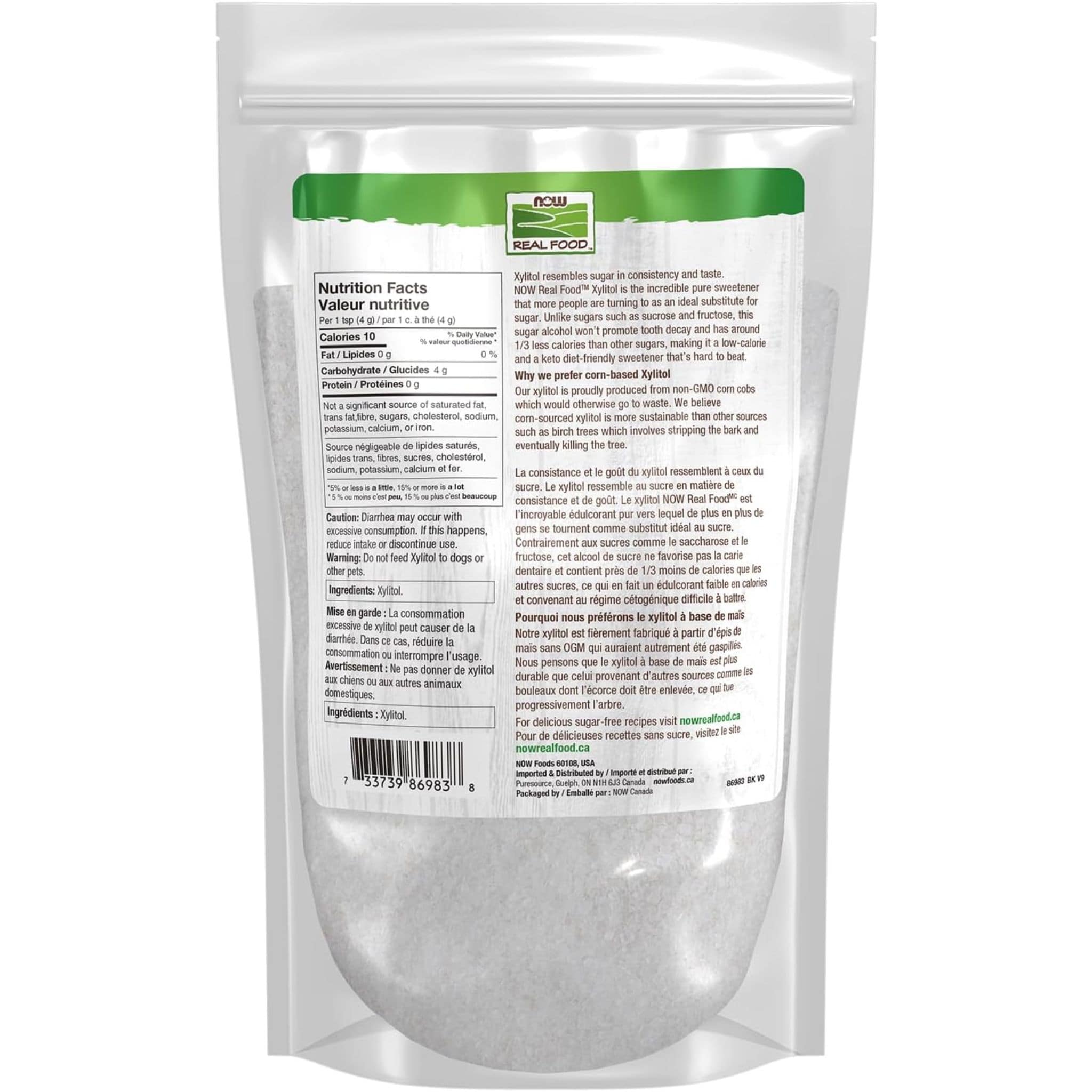 NOW Xylitol Powder, 100% Pure Natural Sweetener, Low Glycemic, Low Calorie Sweetener - Image 3