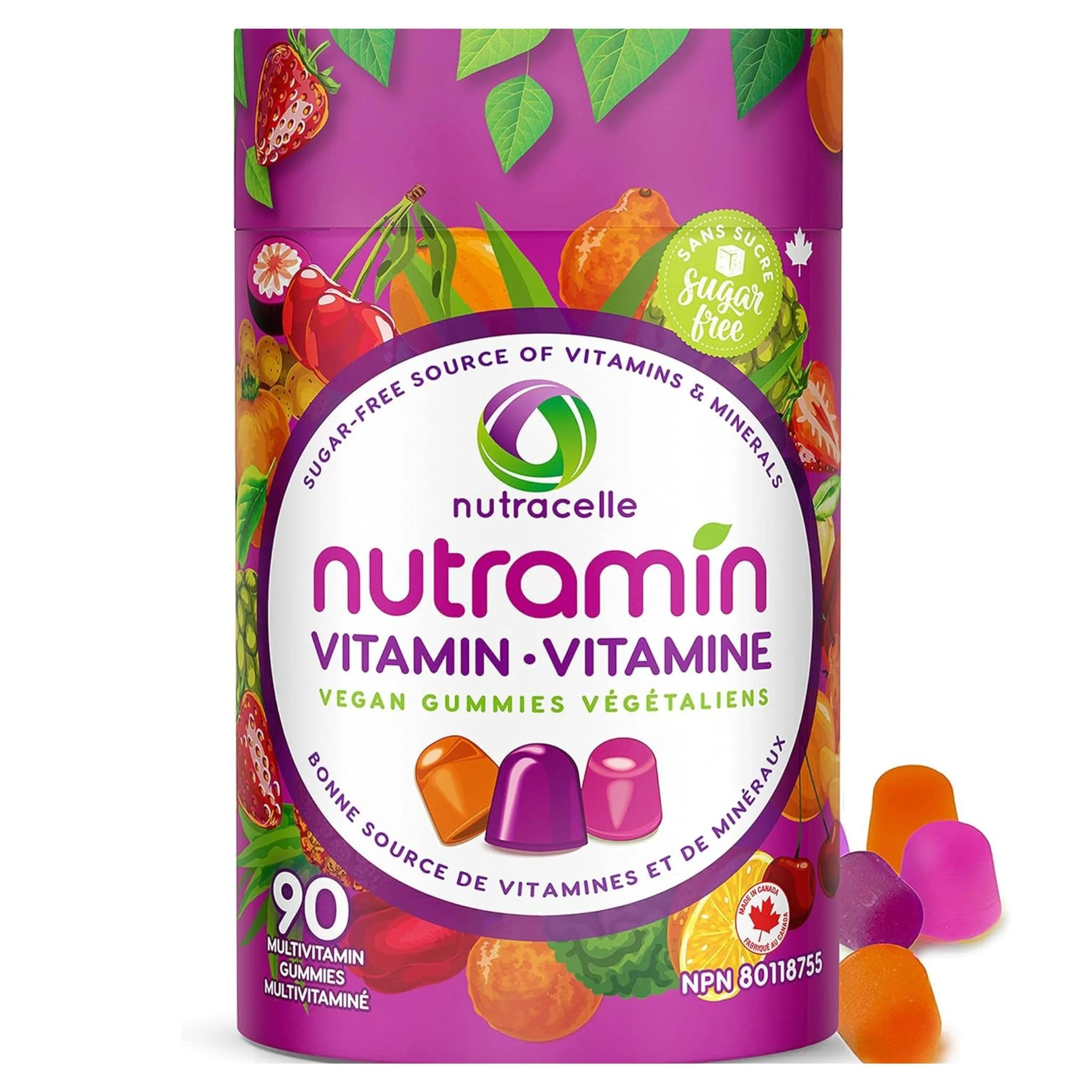 Nutramin Adult Multivitamin Gummies, 90 Vegan Gummies