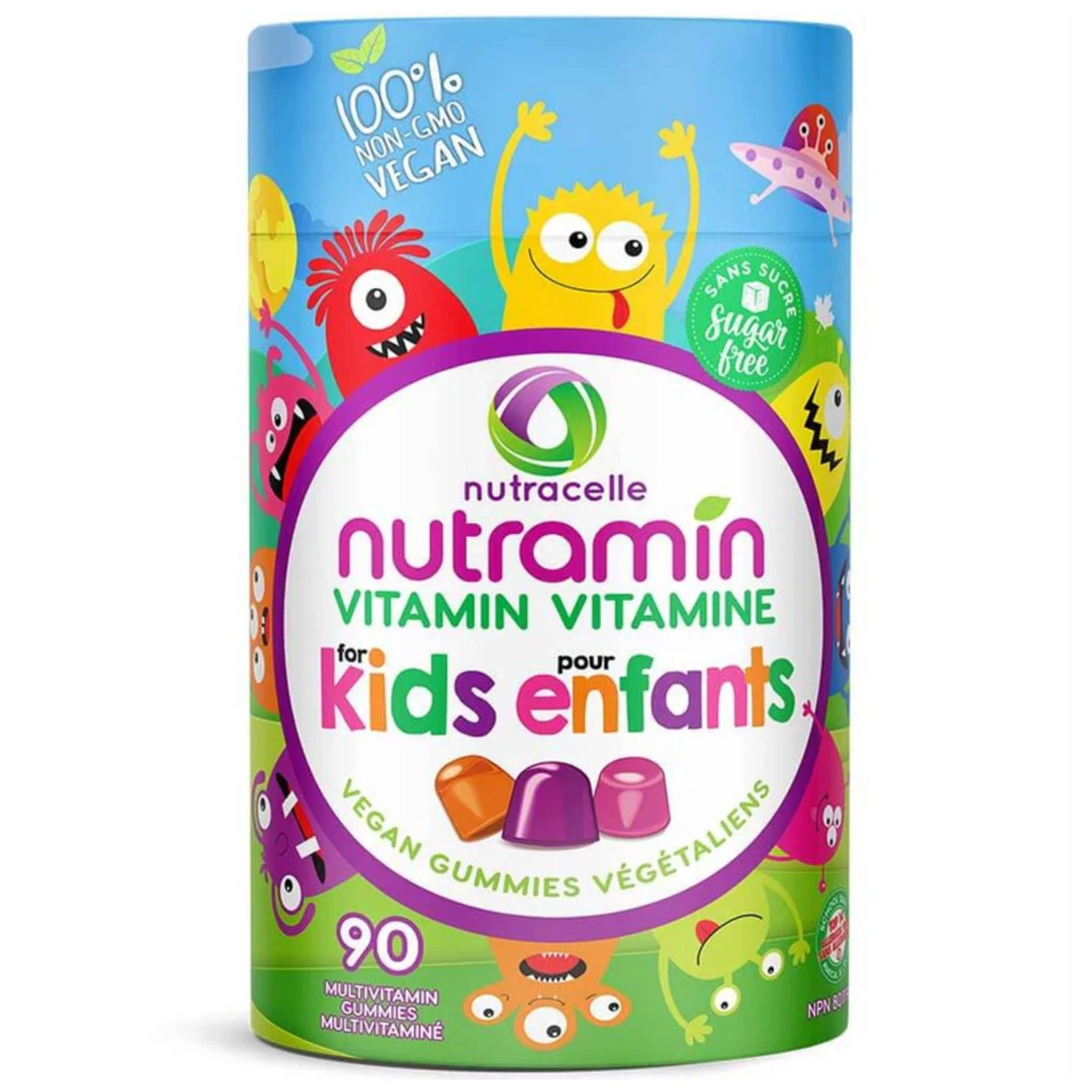 Nutramin Kids Vegan Multivitamin Gummies, 90 Gummies