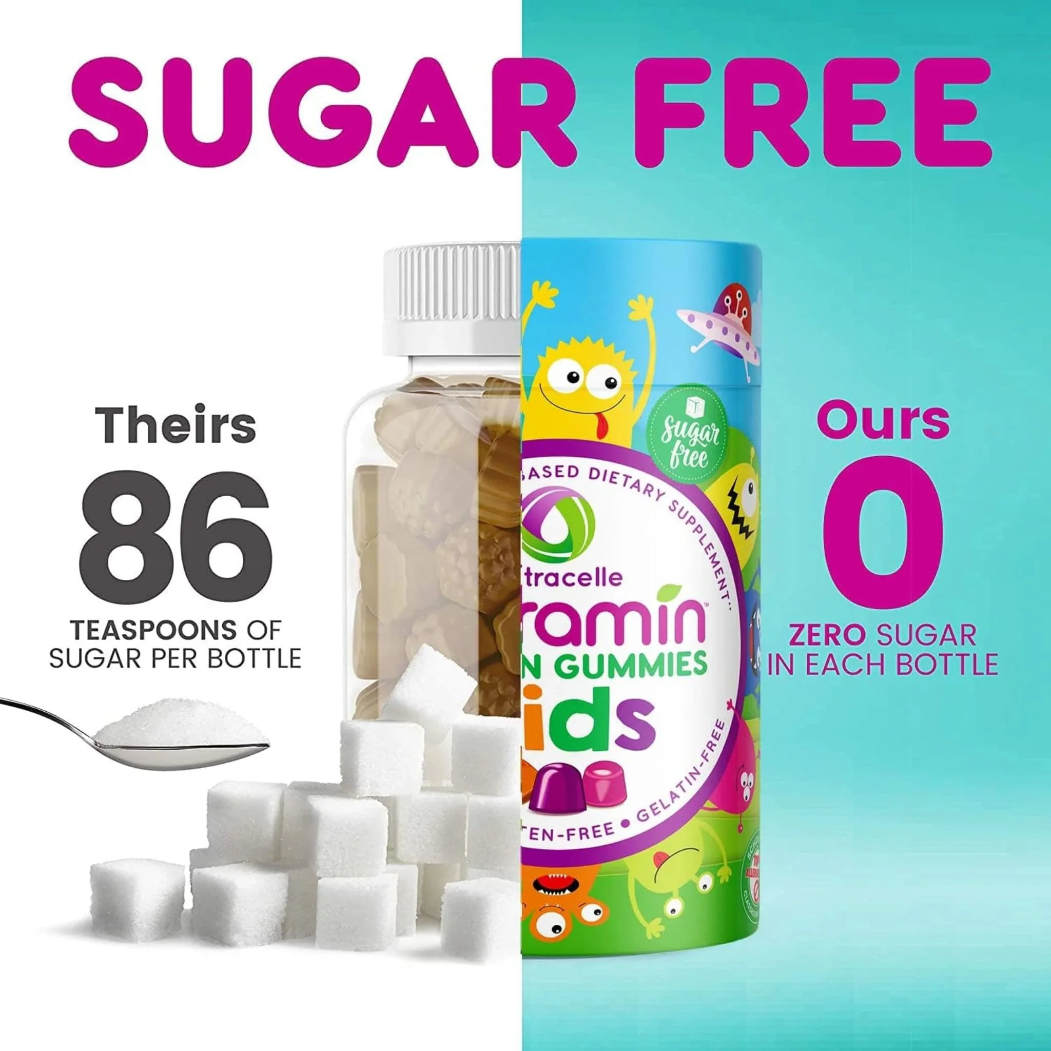 Nutramin Kids Vegan Multivitamin Gummies, 90 Gummies - Image 4