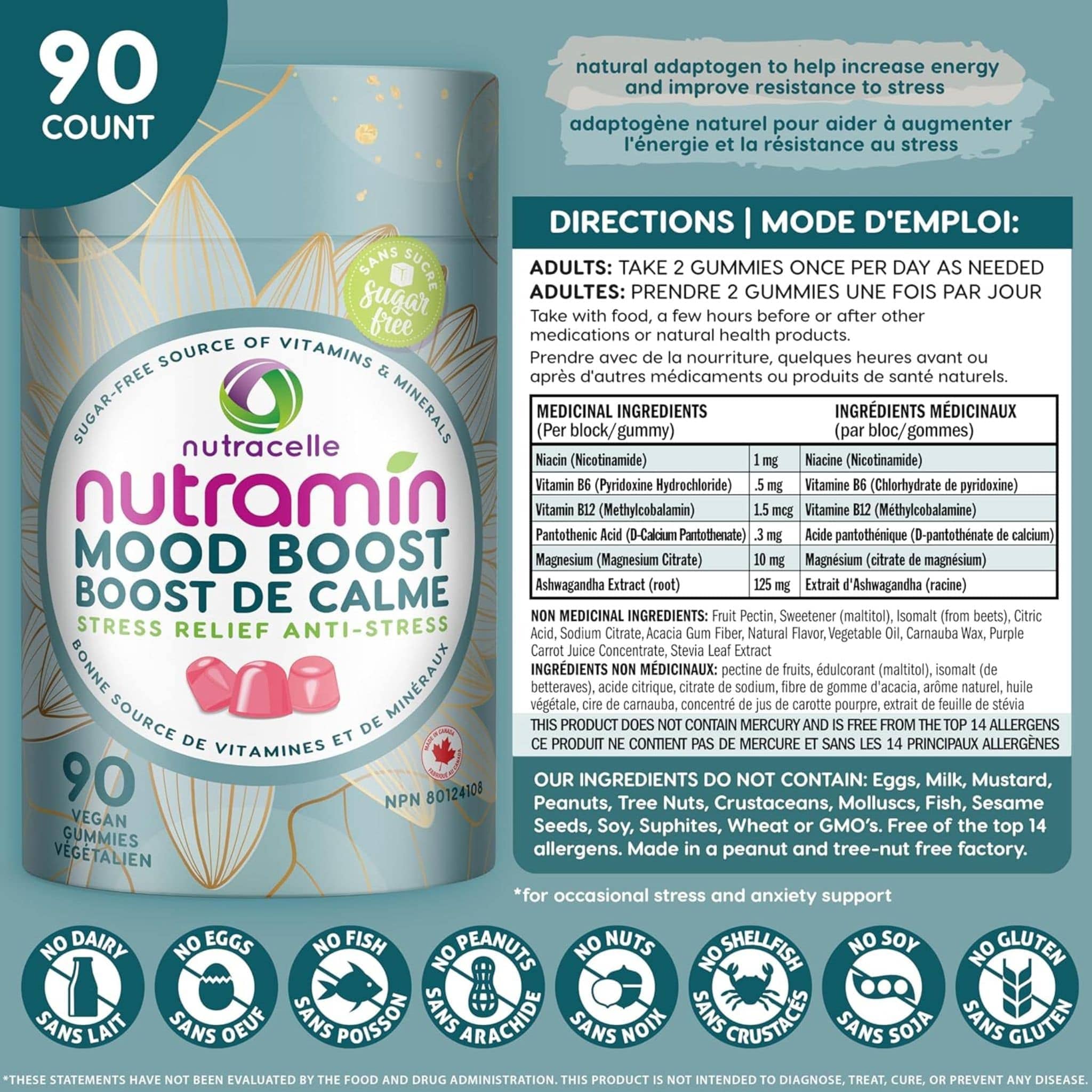 Nutramin Mood Boost Vegan Gummies, 90 Vegan Gummies - Image 7