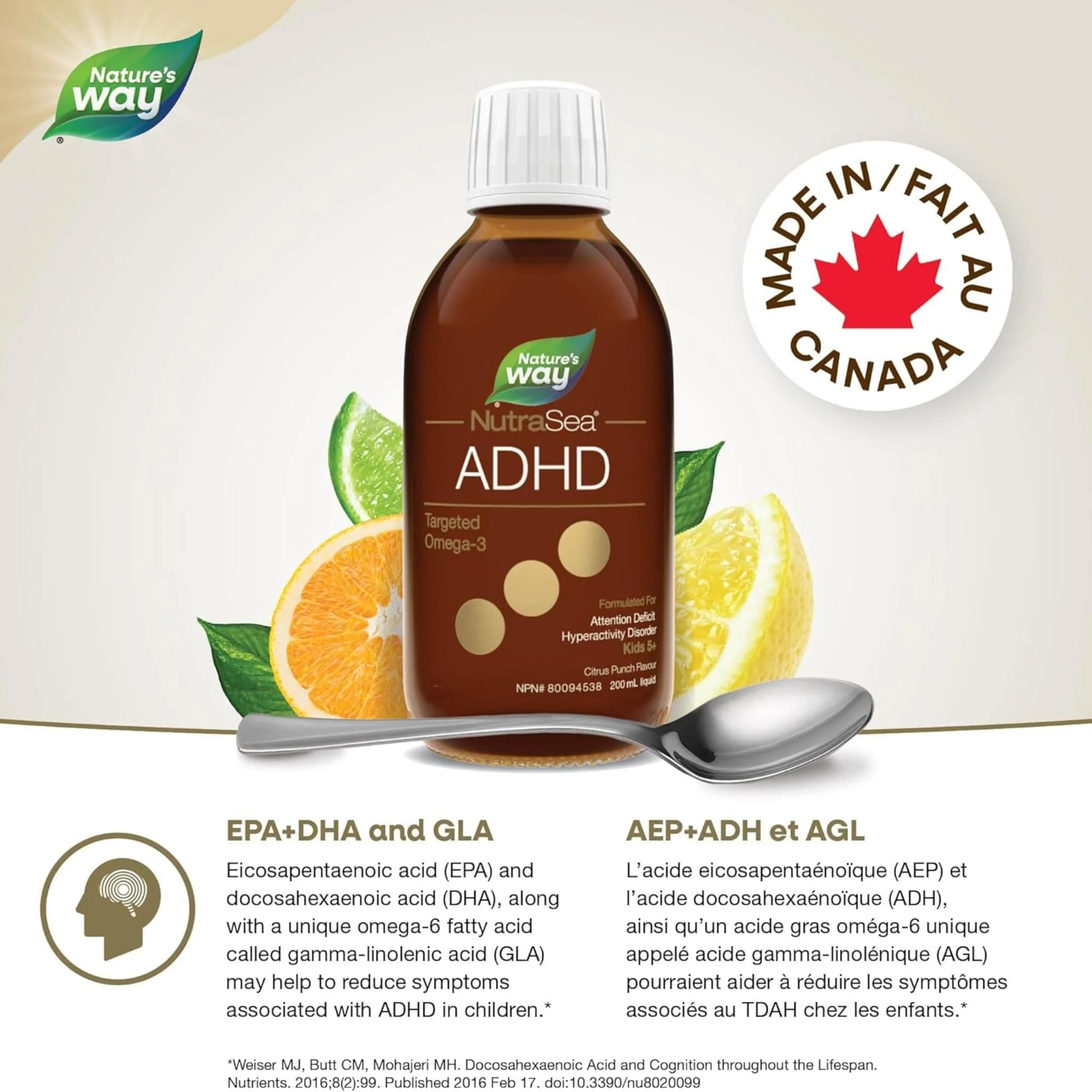 NutraSea ADHD Targeted Omega-3, 200ml (New!) - Image 4