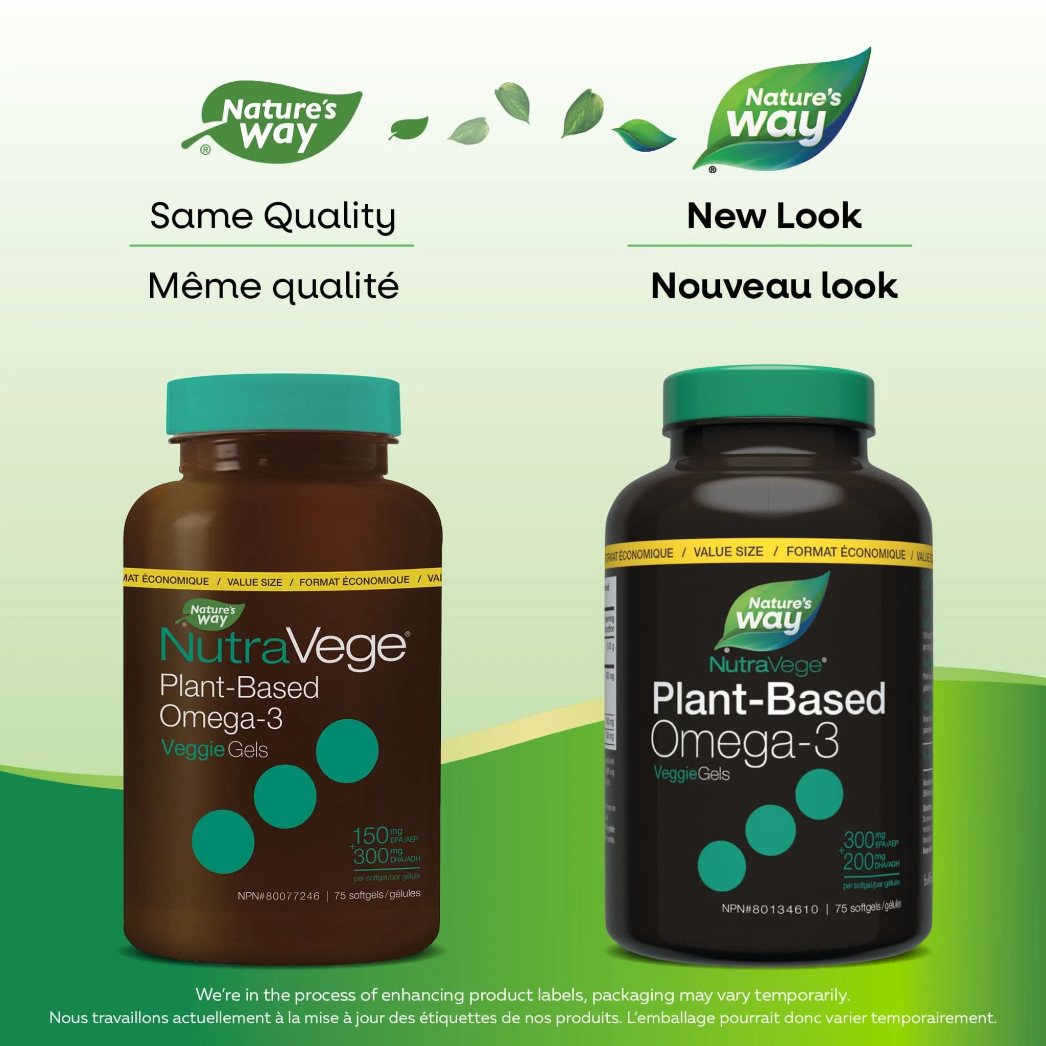 NutraSea NutraVege Omega-3 Plant Liquid Gels - Image 7