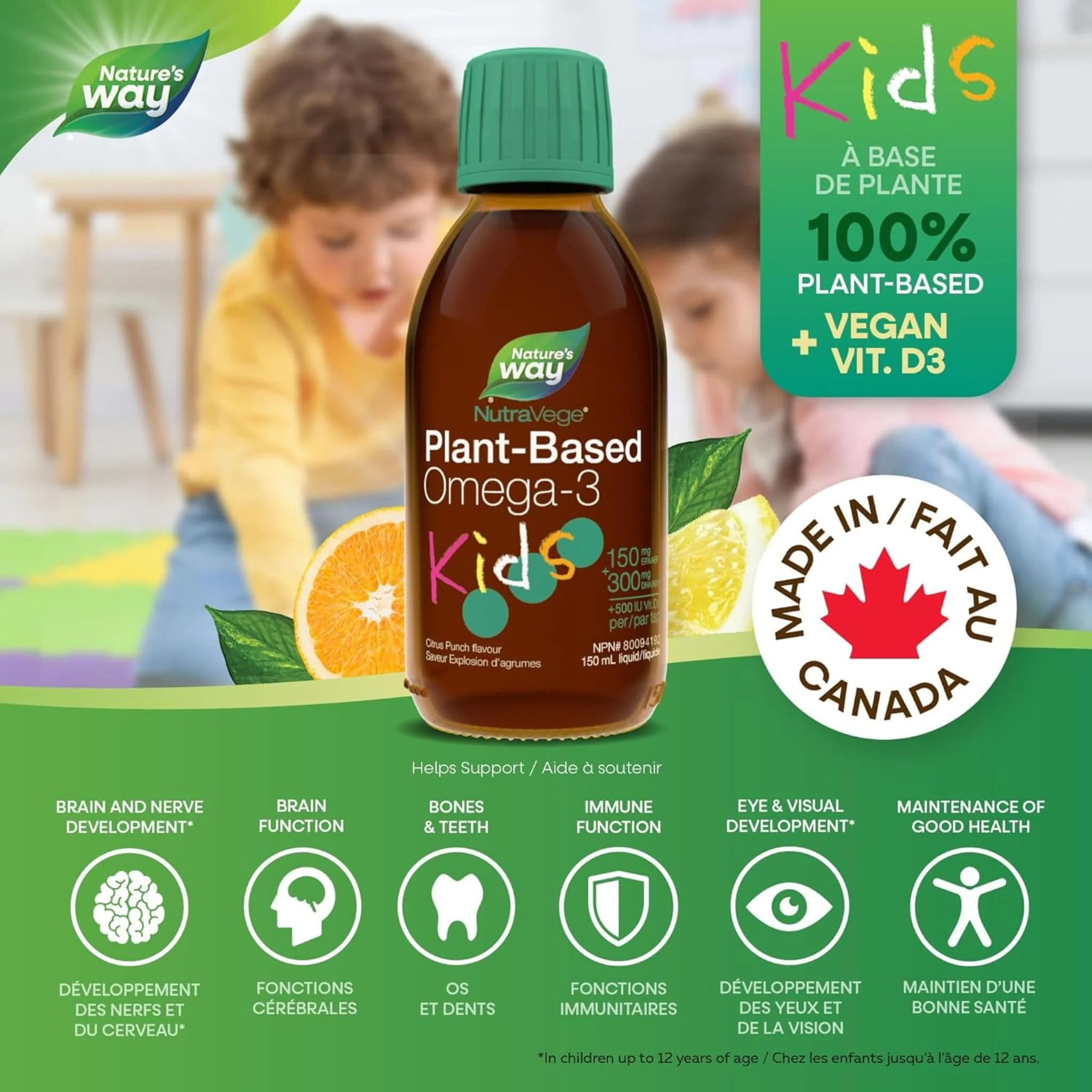 NutraVege Kids Omega-3, Plant-Based (For Kids Aged 1 to 14), 150ml - Image 4