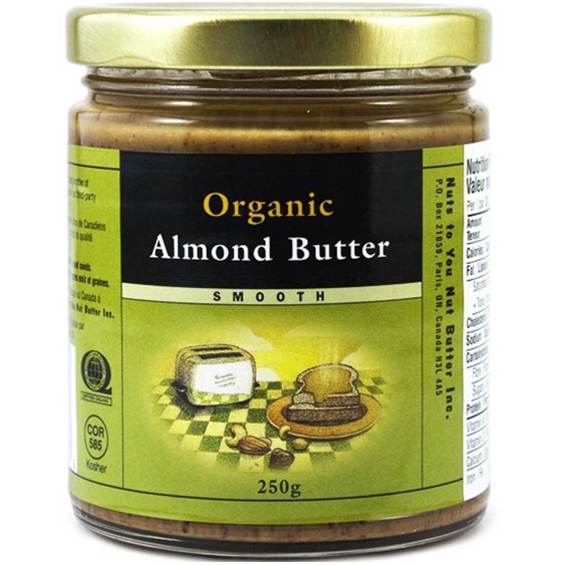 Nuts To You Organic Almond Butter, 250g - Image 2