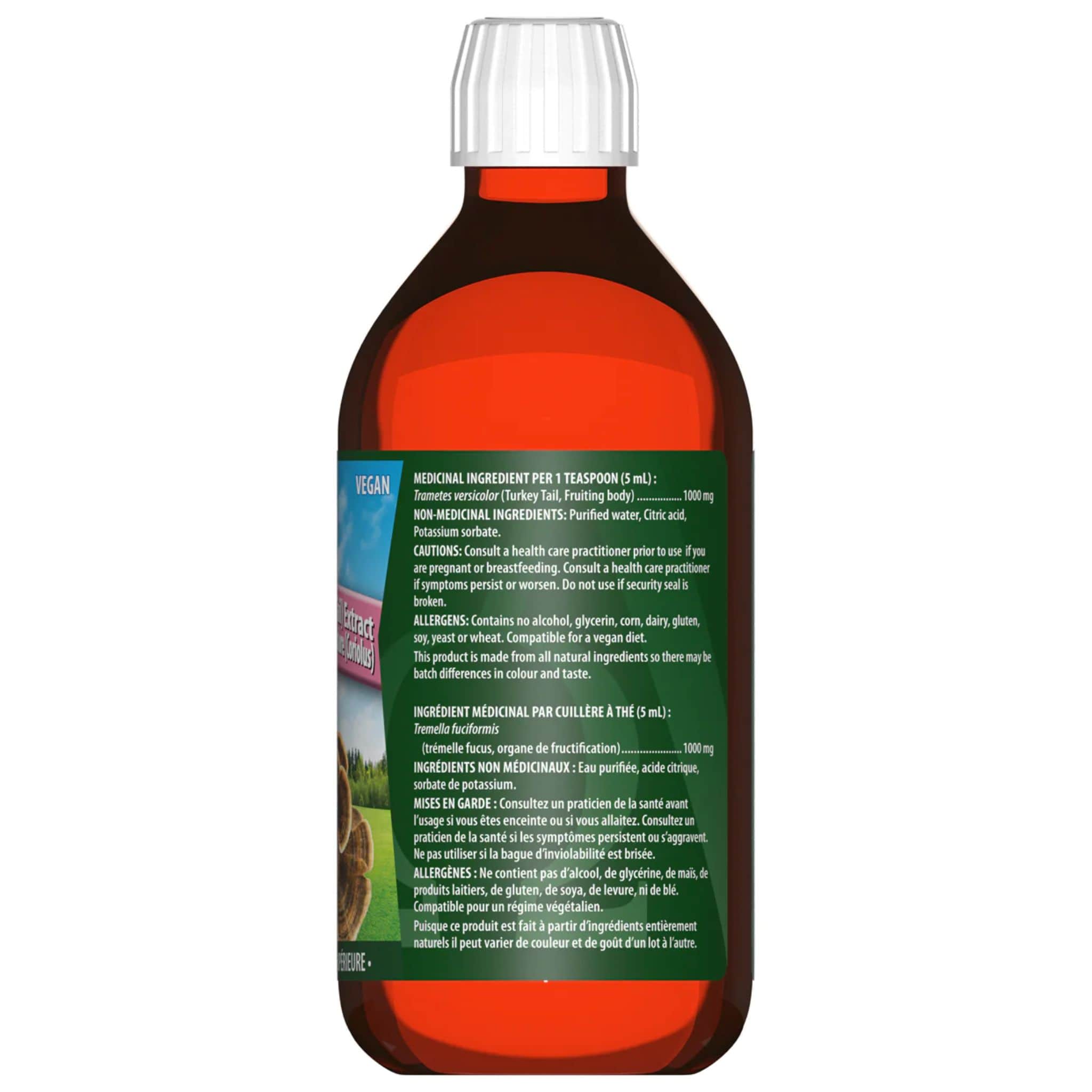 Omega Alpha Coriolus Turkey Tail Mushroom Liquid Extract 1000mg, Fast Absorbing, No Alcohol or Sweeteners, Immunomodulating, 250ml - Image 2