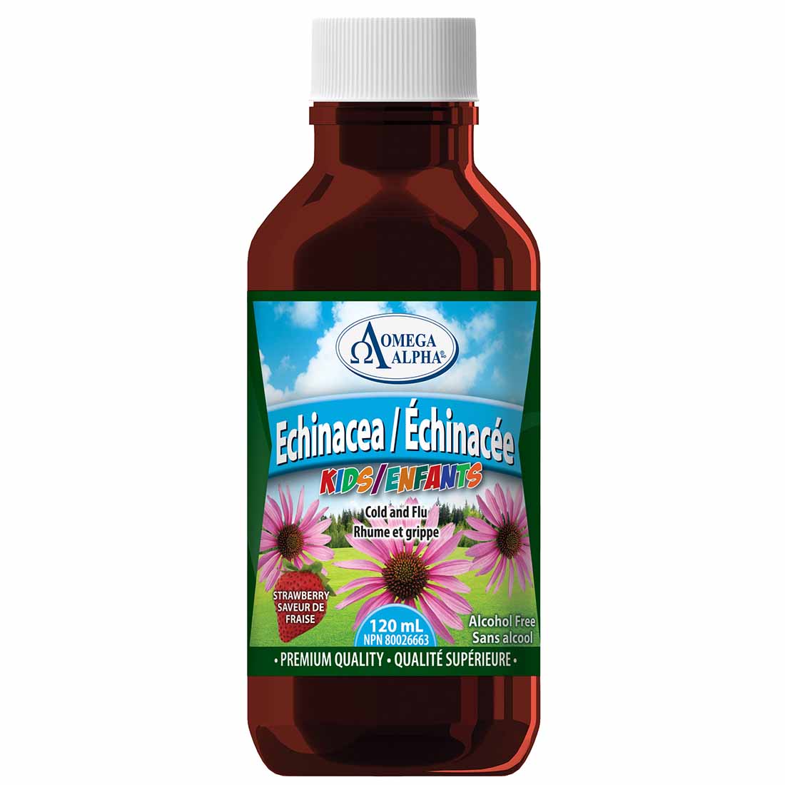 Omega Alpha Echinacea Liquid for Kids (Alcohol free), 120ml - Image 2