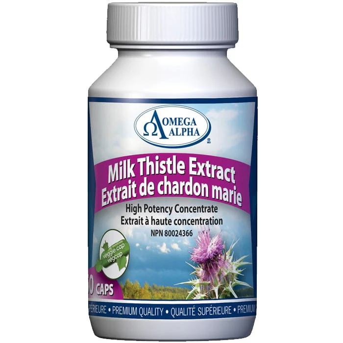 Omega Alpha Milk Thistle (Standardized Extract), 60 VCapsules - Image 2