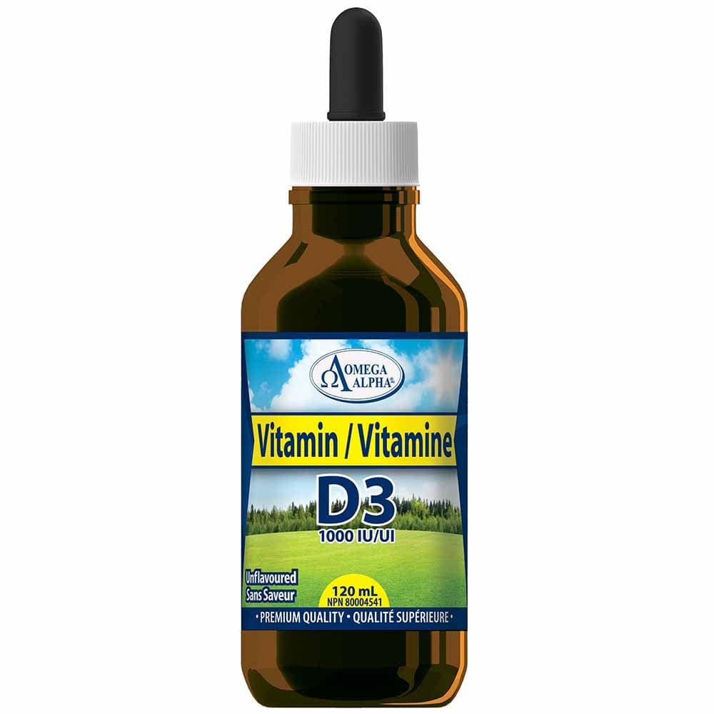 Omega Alpha Vitamin D3 1000IU, 120ml (120 Servings) - Image 2