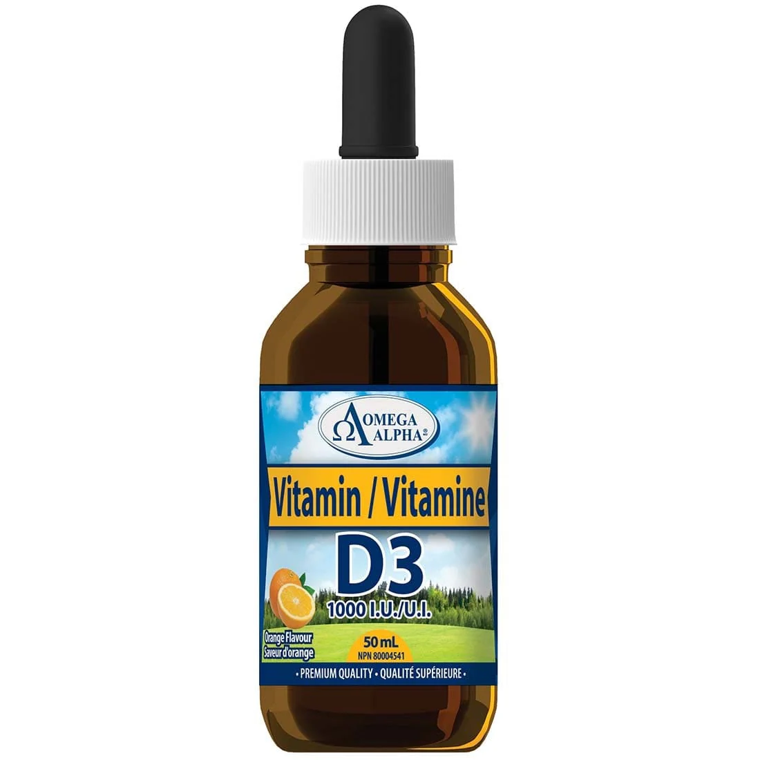 Omega Alpha Vitamin D3 1000IU, 50ml (50 Servings) - Image 2