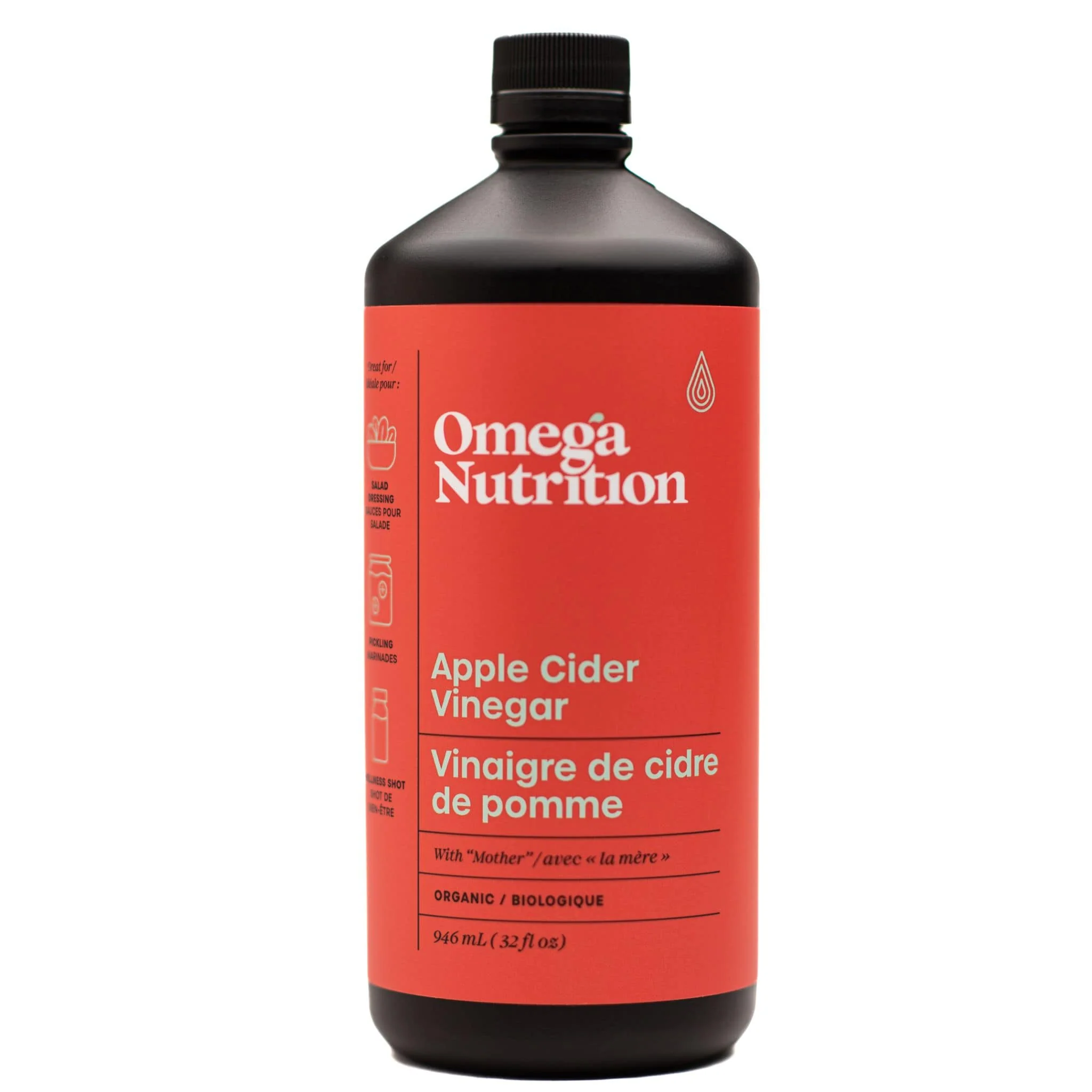 Omega Nutrition Organic Apple Cider Vinegar - Image 3