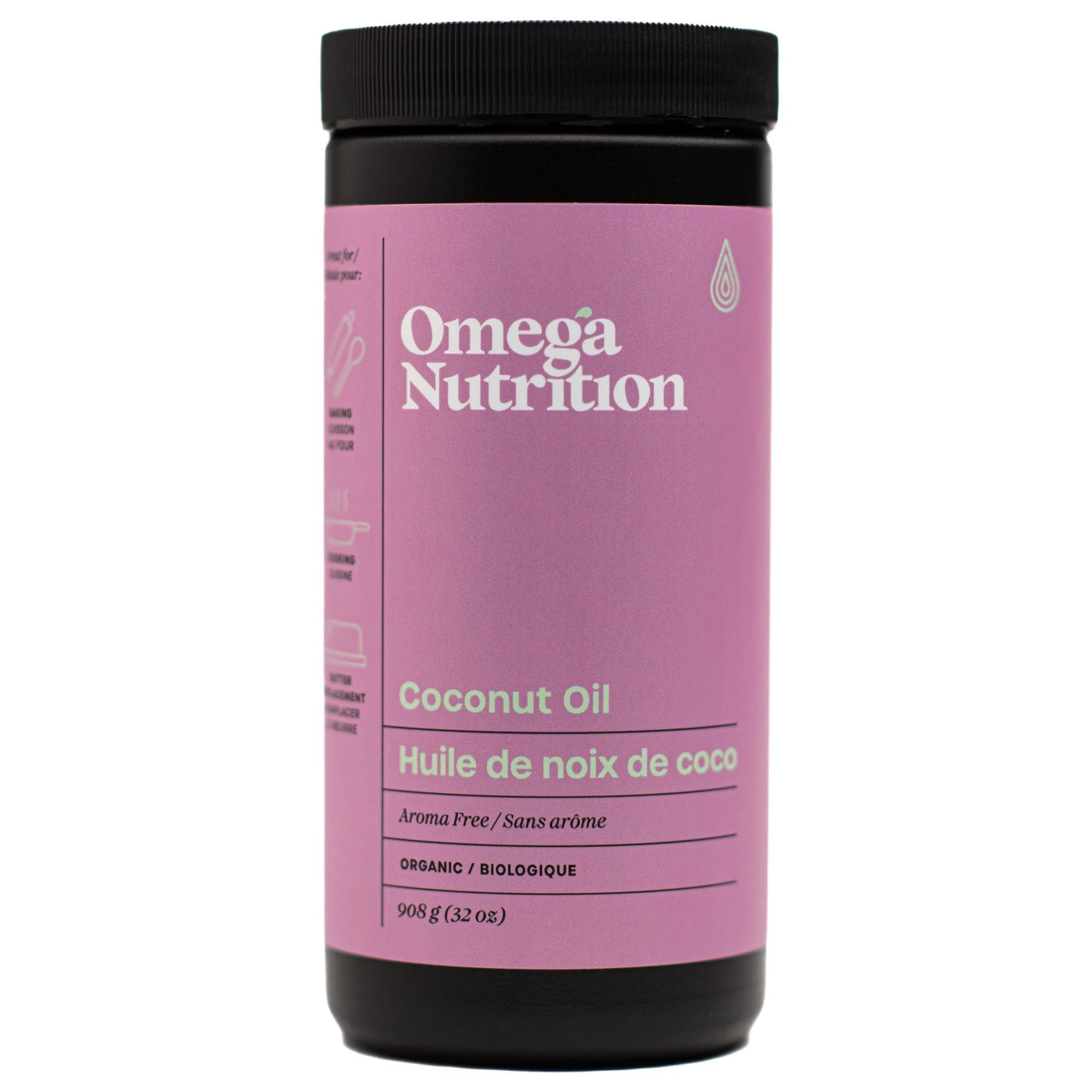 Omega Nutrition Organic Coconut Oil (Aroma Free) - Image 2