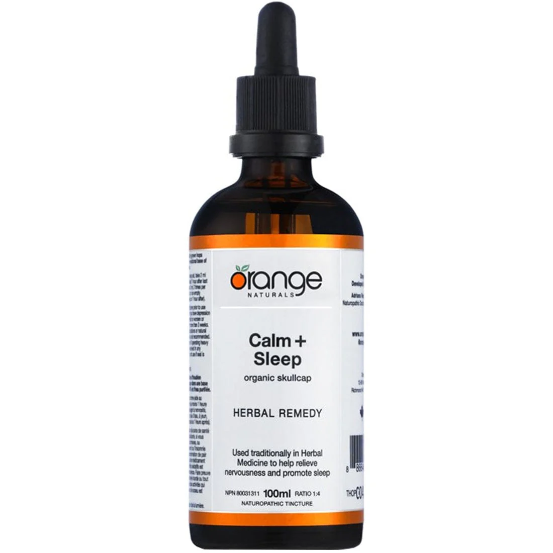 Orange Naturals Calm + Sleep Herbal Remedy Tincture, 100ml - Image 2