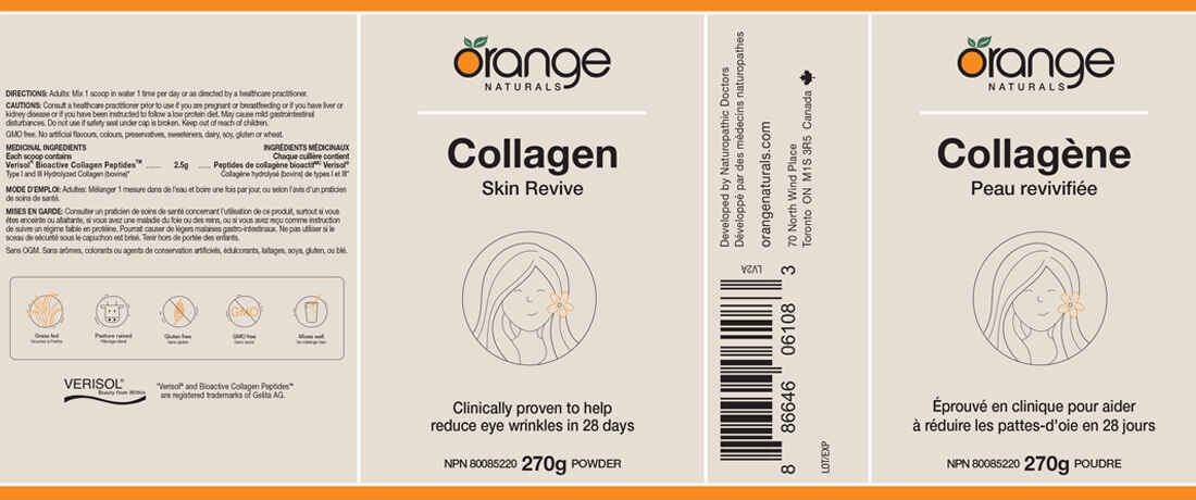 Orange Naturals Collagen Skin Revive Powder, 270g - Image 2
