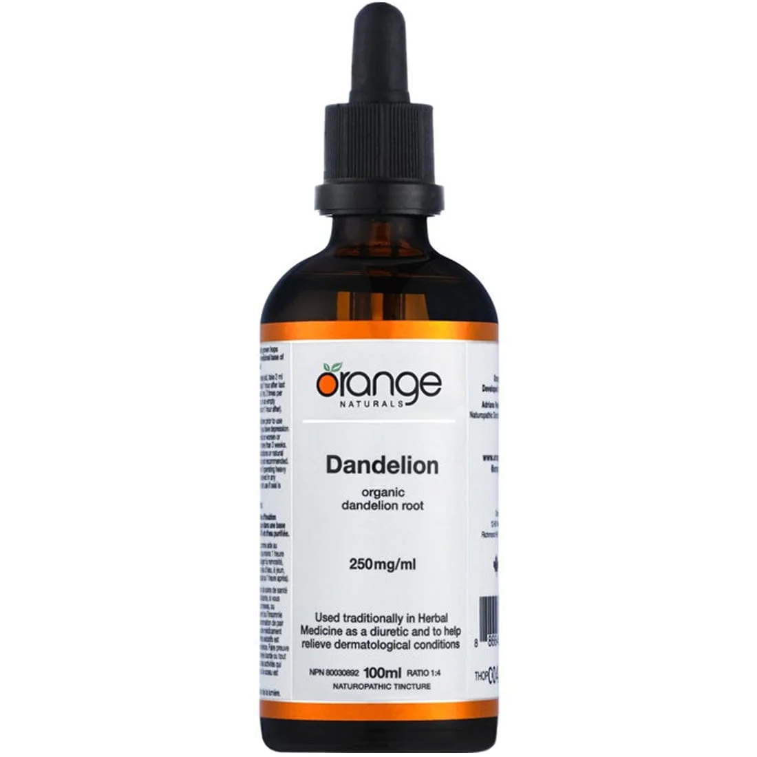 Orange Naturals Dandelion, 100ml Tincture - Image 2