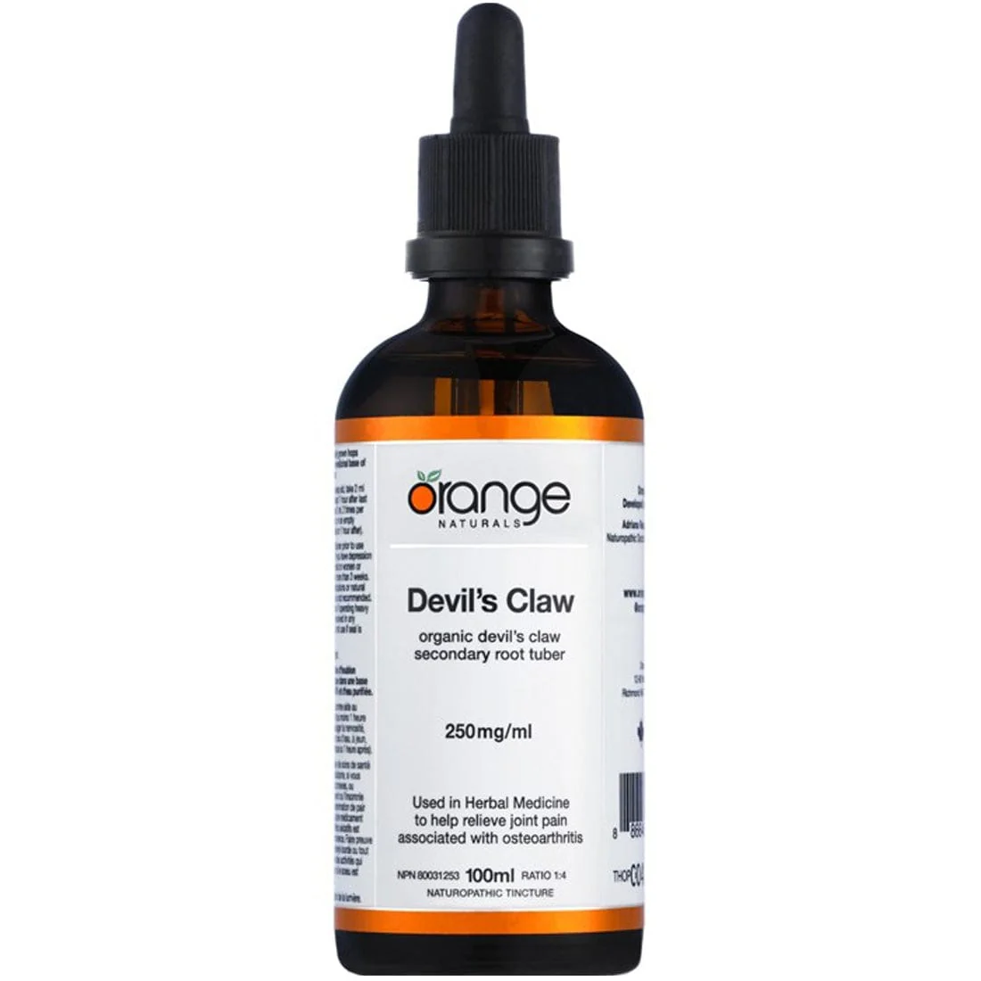 Orange Naturals Devil’s Claw, 100ml Tincture - Image 2
