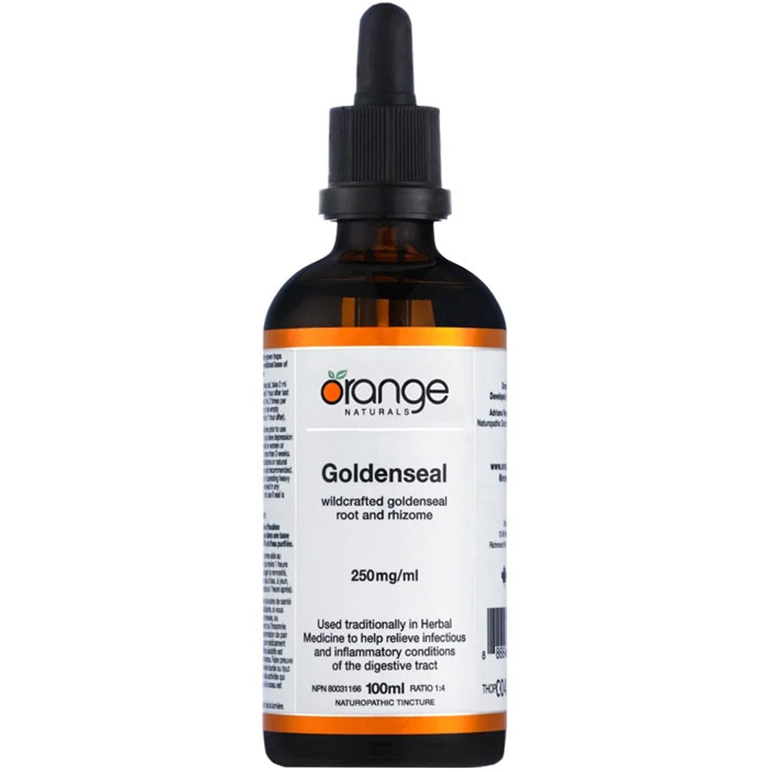 Orange Naturals Goldenseal 250mg, 100ml Tincture