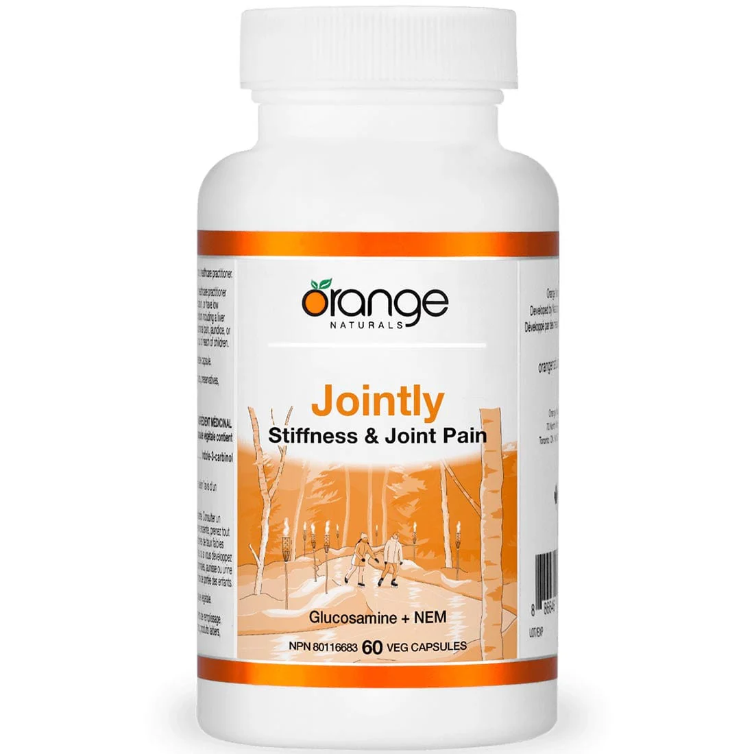 Orange Naturals Jointly, Natural Eggshell Membrane, 60 Vegetable Capsules