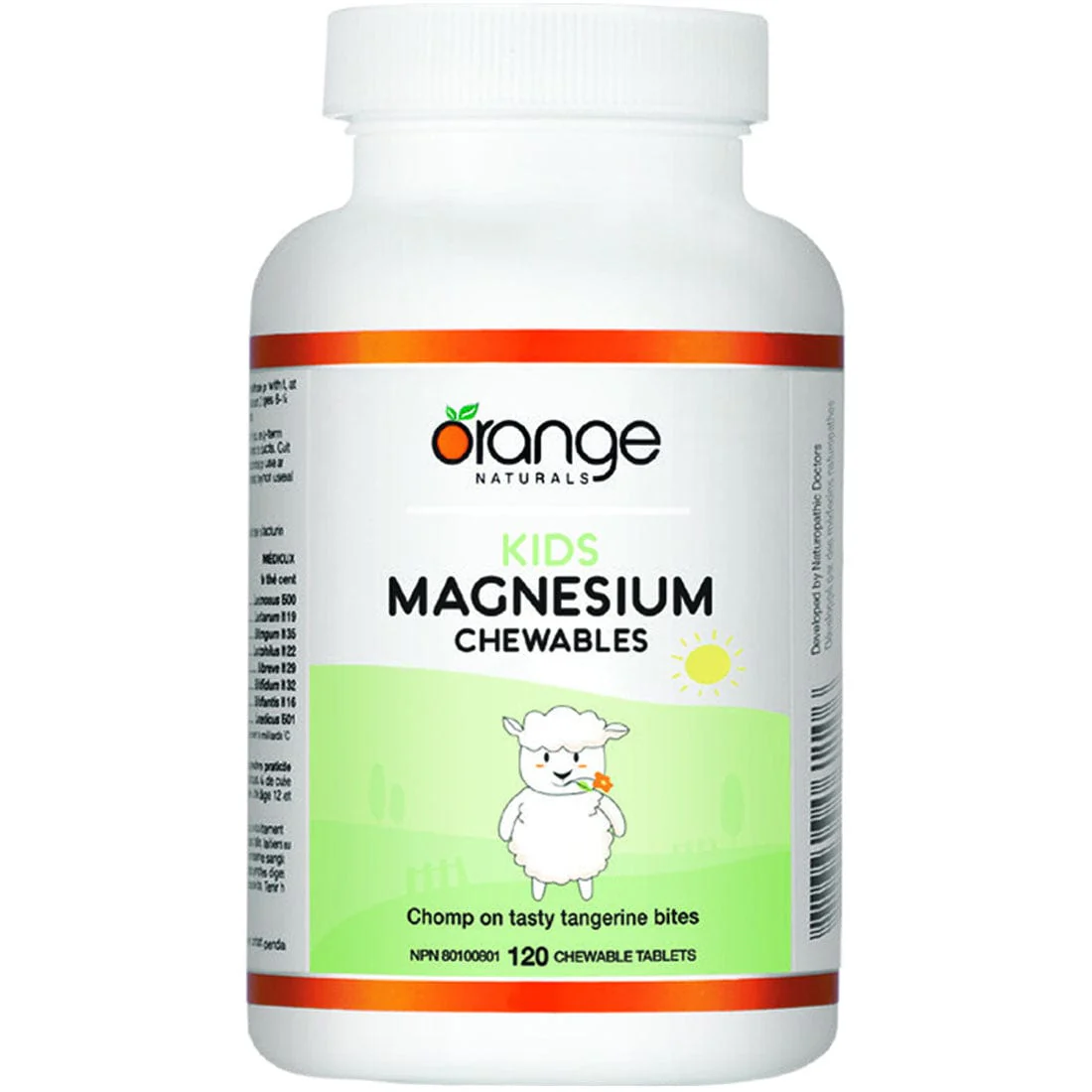 Orange Naturals Kids Chewable Magnesium 50mg (Highly Absorbable), 120 Chewable Tablets (NEW!) - Image 2