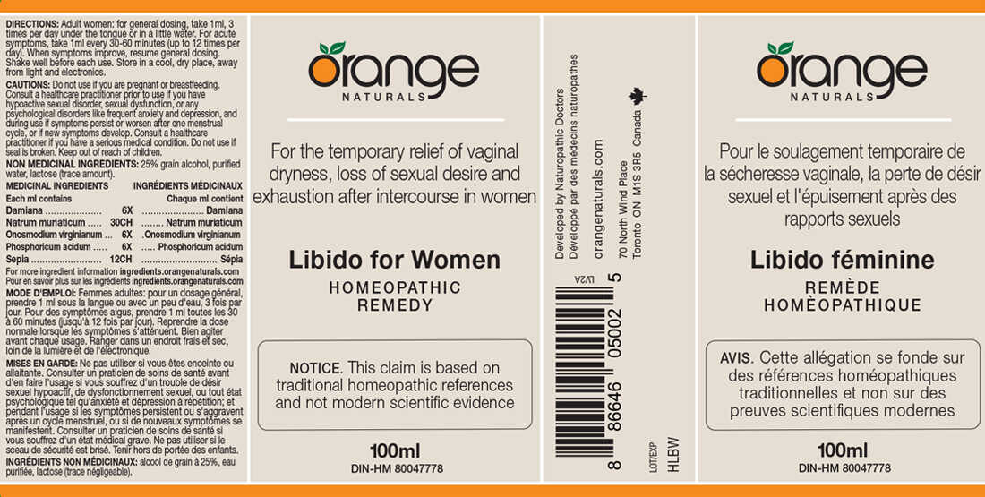 Orange Naturals Libido for Women Homeopathic Remedy, 100ml - Image 2