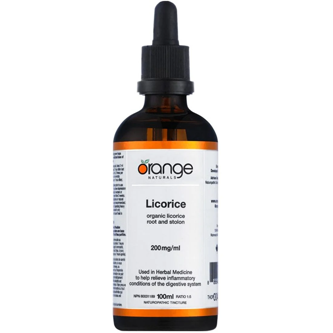 Orange Naturals Licorice, 100ml Tincture