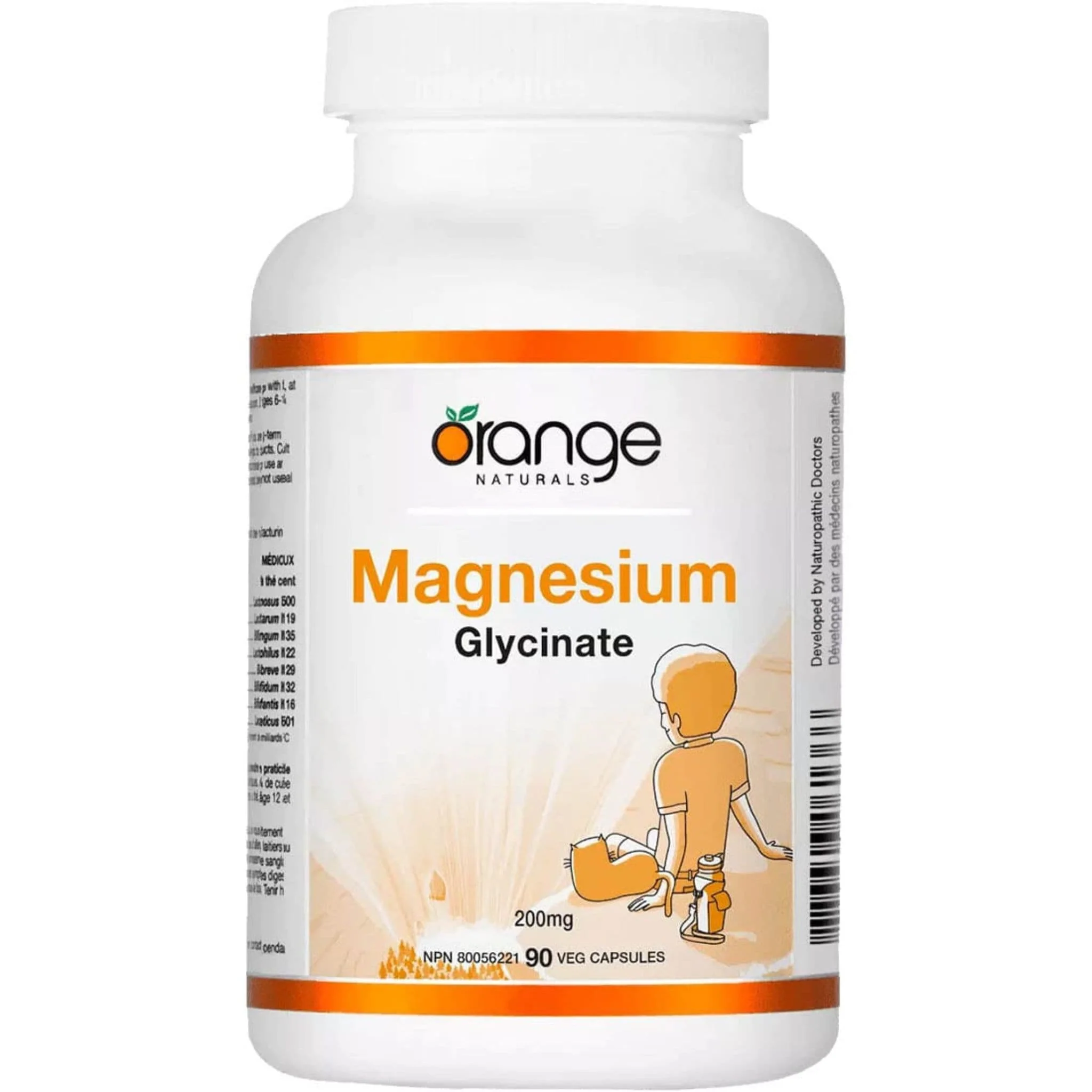 Orange Naturals Magnesium Glycinate 200mg Capsules