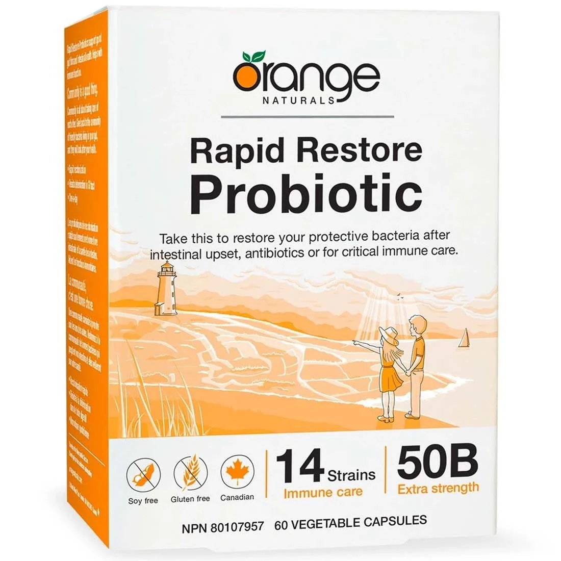 Orange Naturals Rapid Restore Probiotic 50 Billion