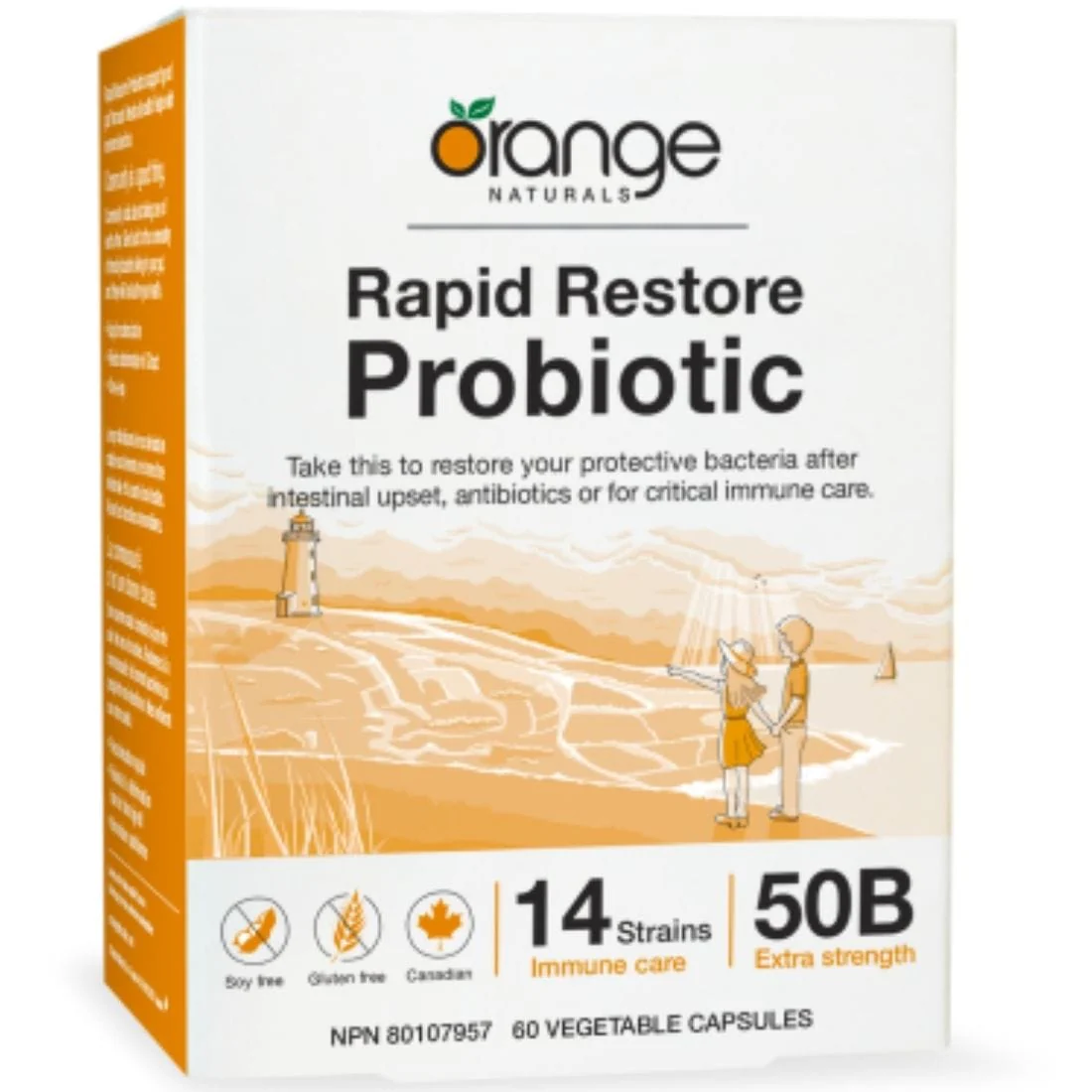 Orange Naturals Rapid Restore Probiotic 50 Billion - Image 3