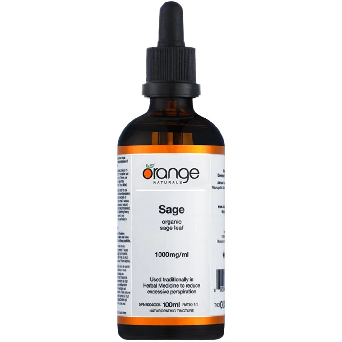 Orange Naturals Sage, 100ml Tincture - Image 2