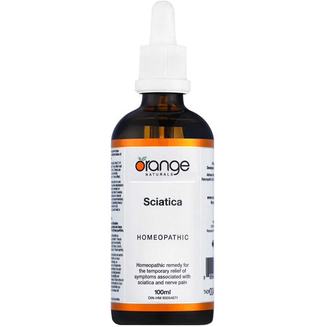 Orange Naturals Sciatica Homeopathic Remedy Tincture, 100ml - Image 2