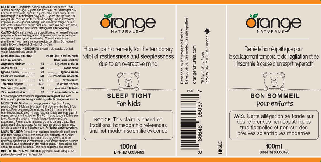 Orange Naturals Sleep Tight (for kids) Homeopathic Remedy, 100ml - Image 2