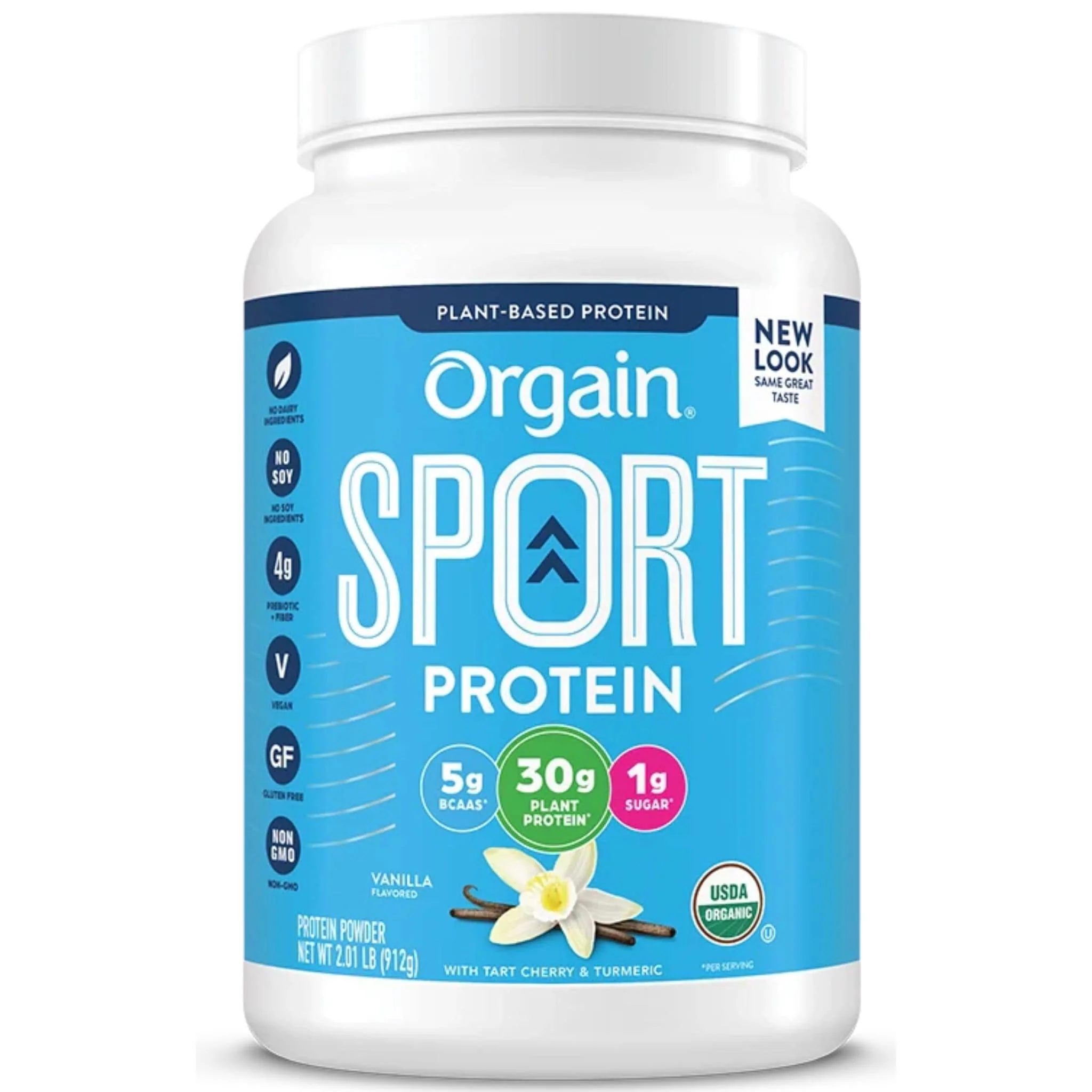 Orgain Sport Protein Powder, 30g of Organic Plant Based Protein, 912g