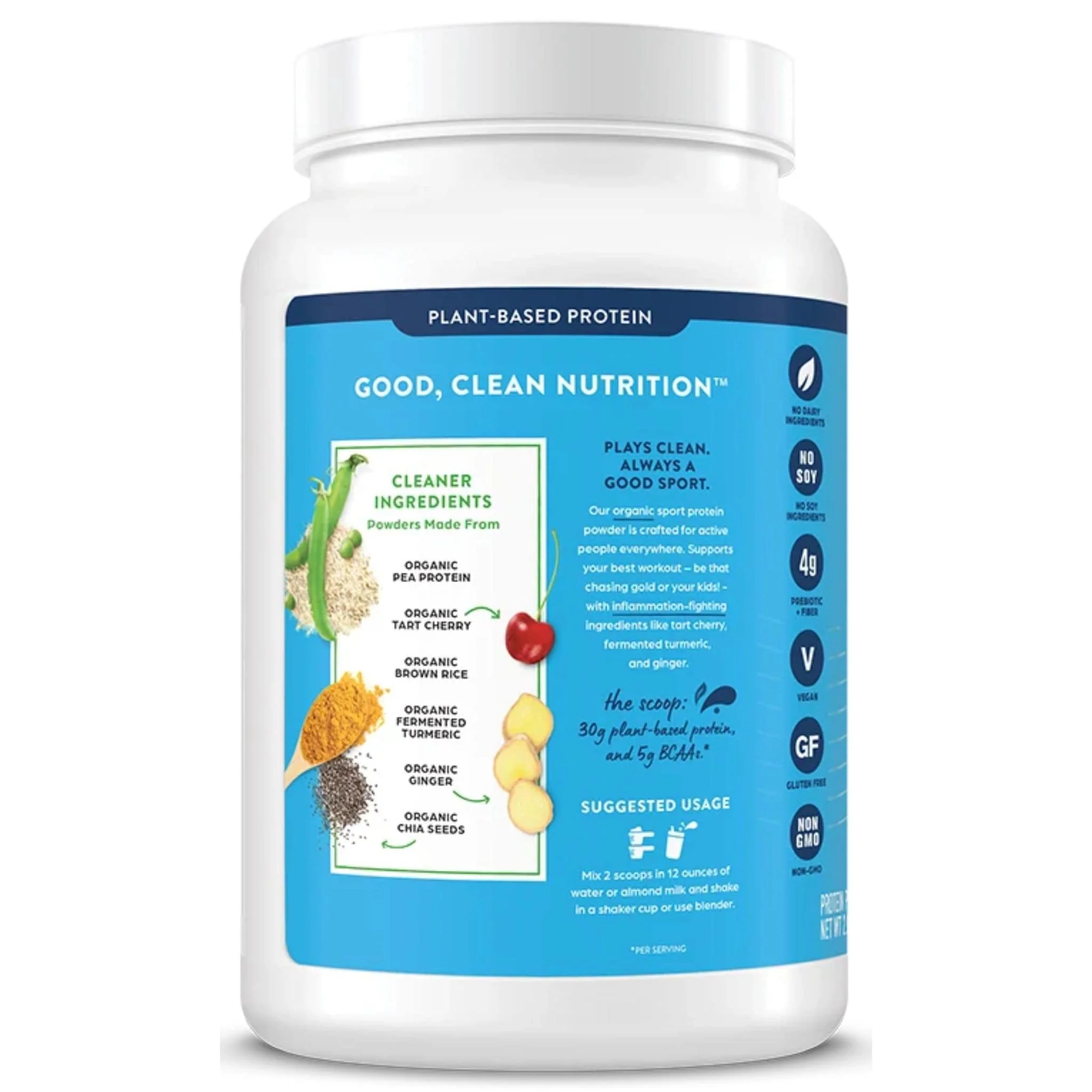 Orgain Sport Protein Powder, 30g of Organic Plant Based Protein, 912g - Image 3