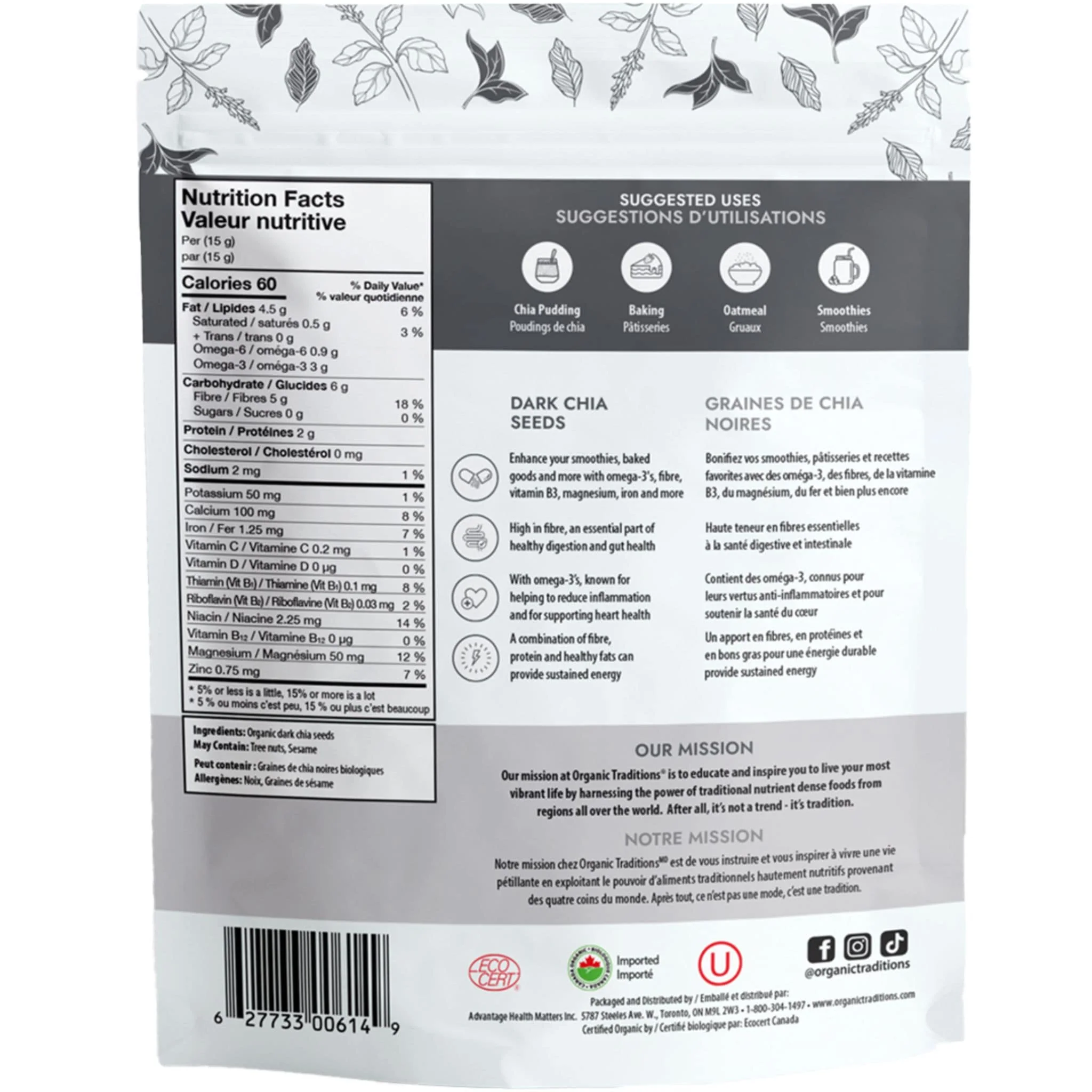 Organic Traditions Chia Seeds (Dark Whole) - Image 4