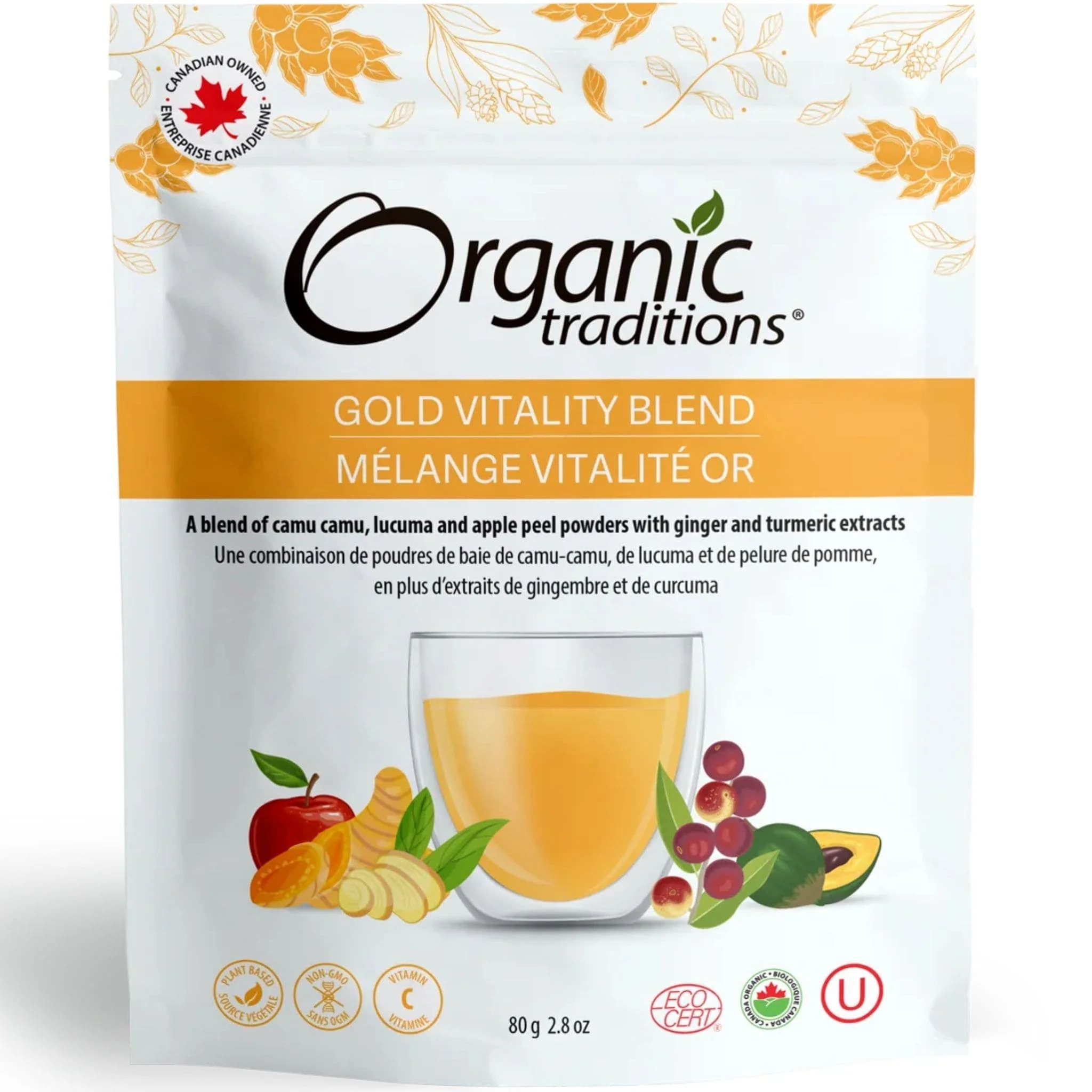 Organic Traditions Gold Vitality Blend, 80g